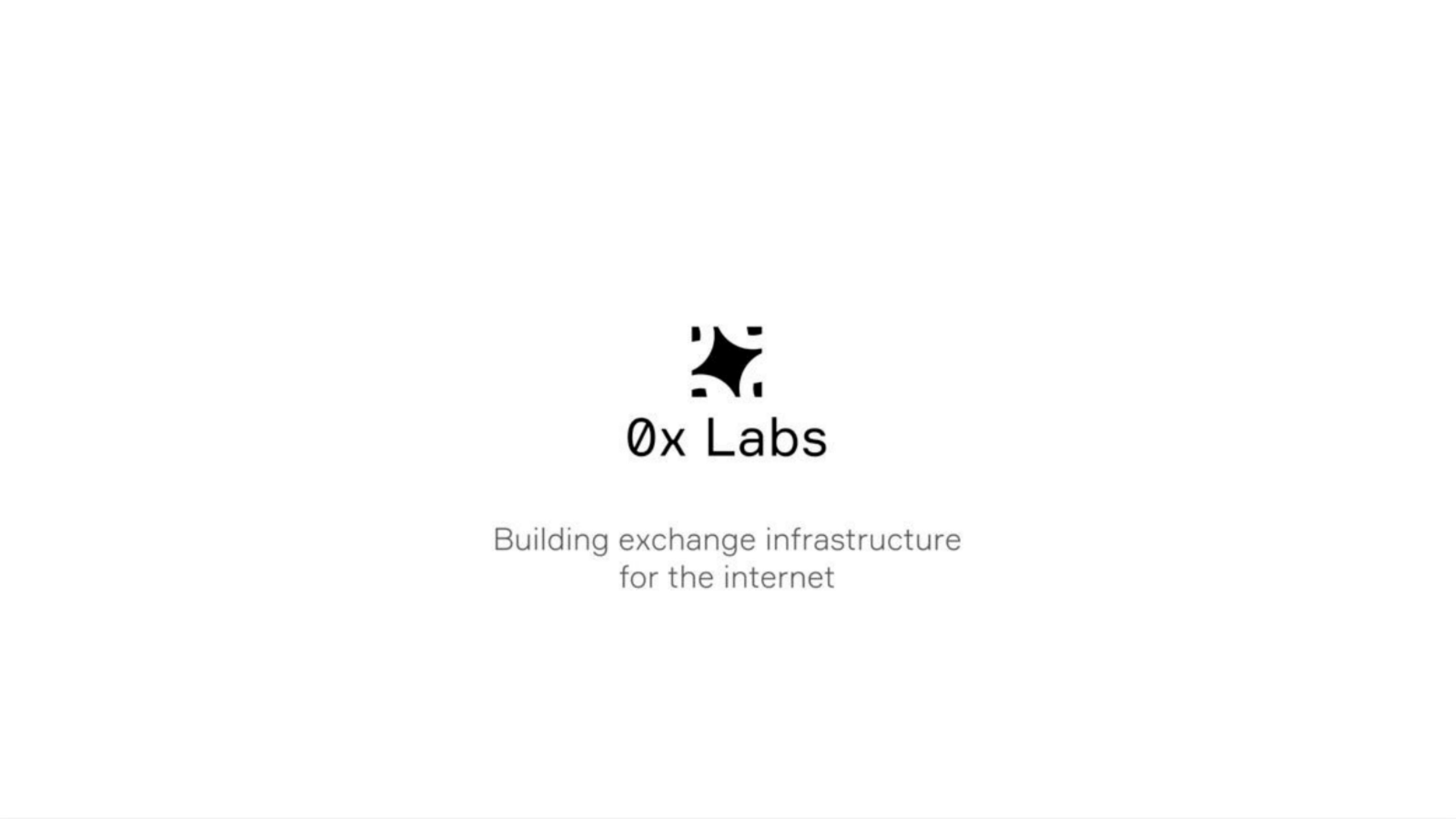 0x Labs pitch deck cover