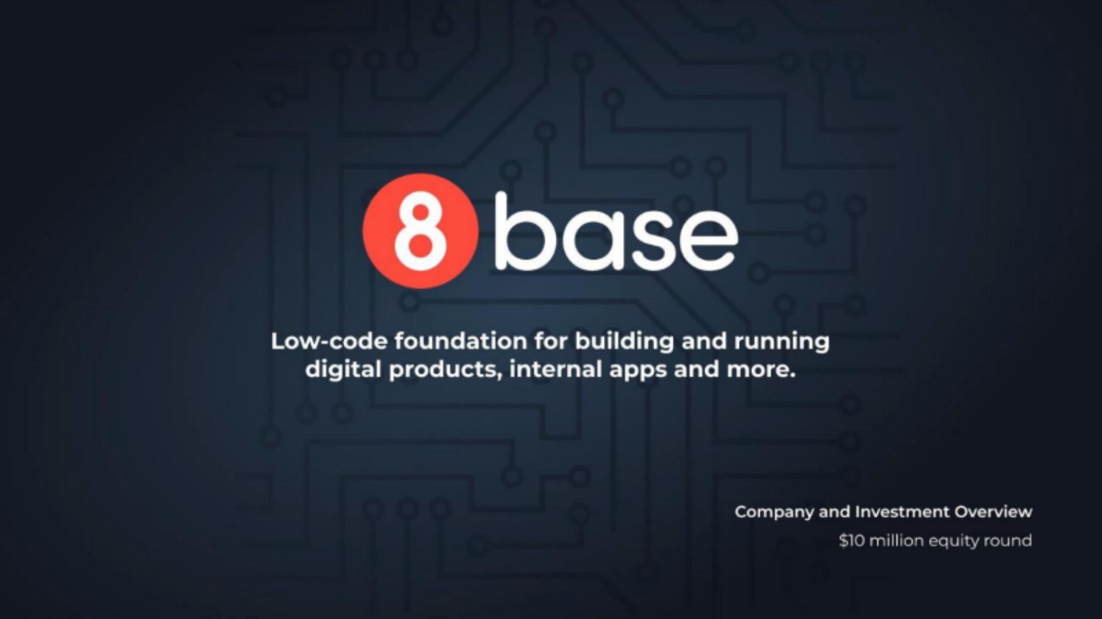 8base pitch deck cover