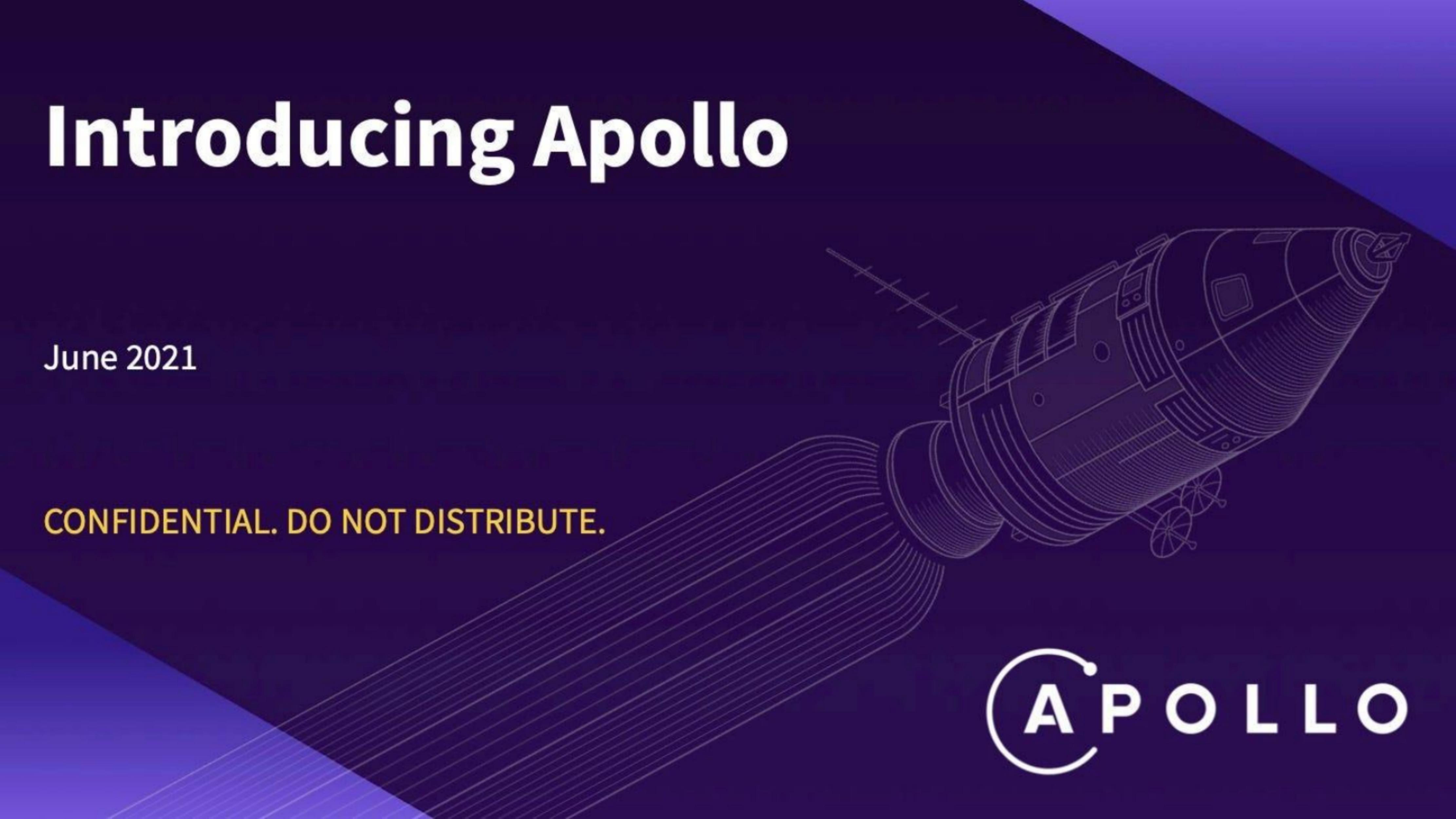 Apollo pitch deck cover