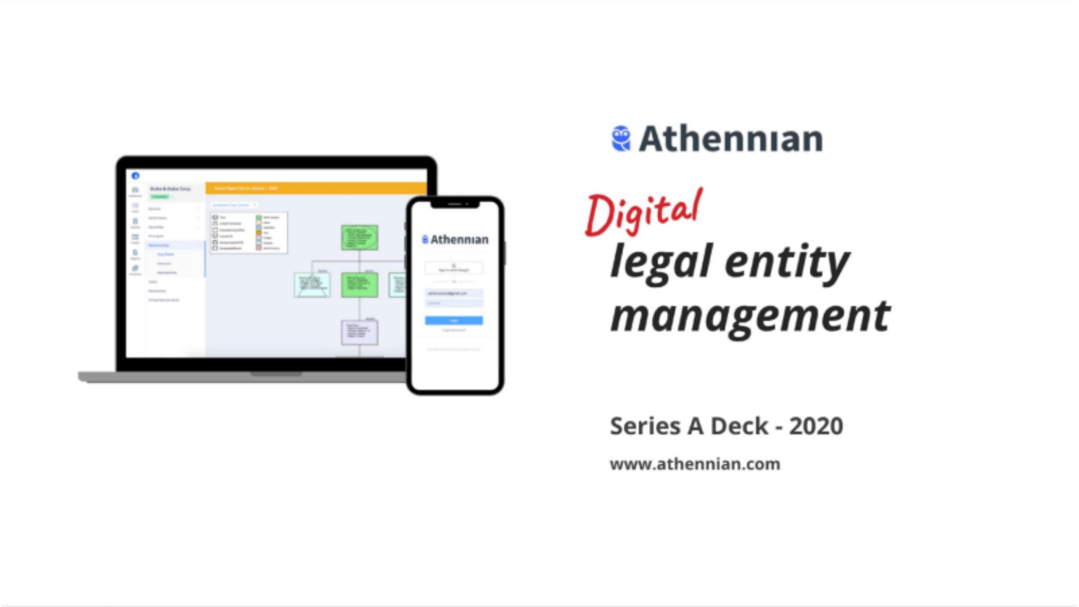 Athennian pitch deck cover