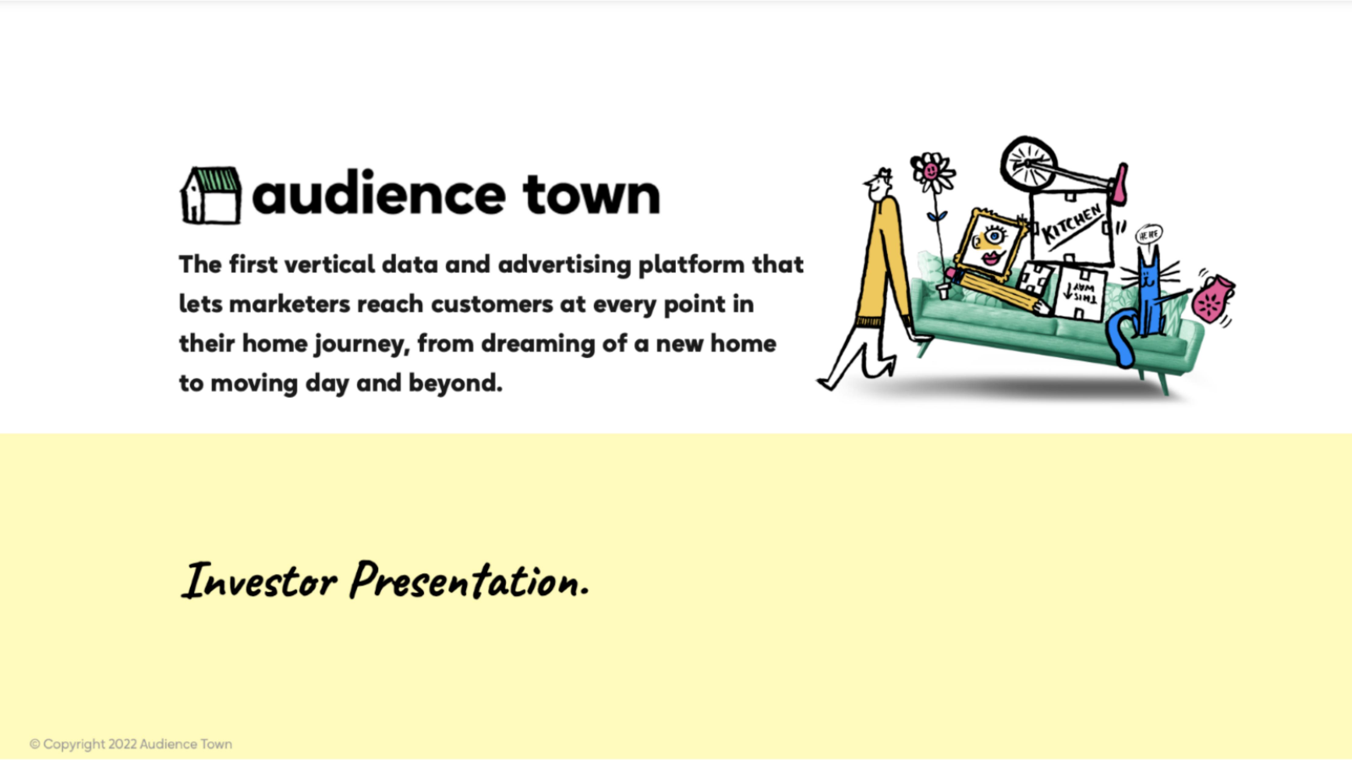Audience Town pitch deck cover