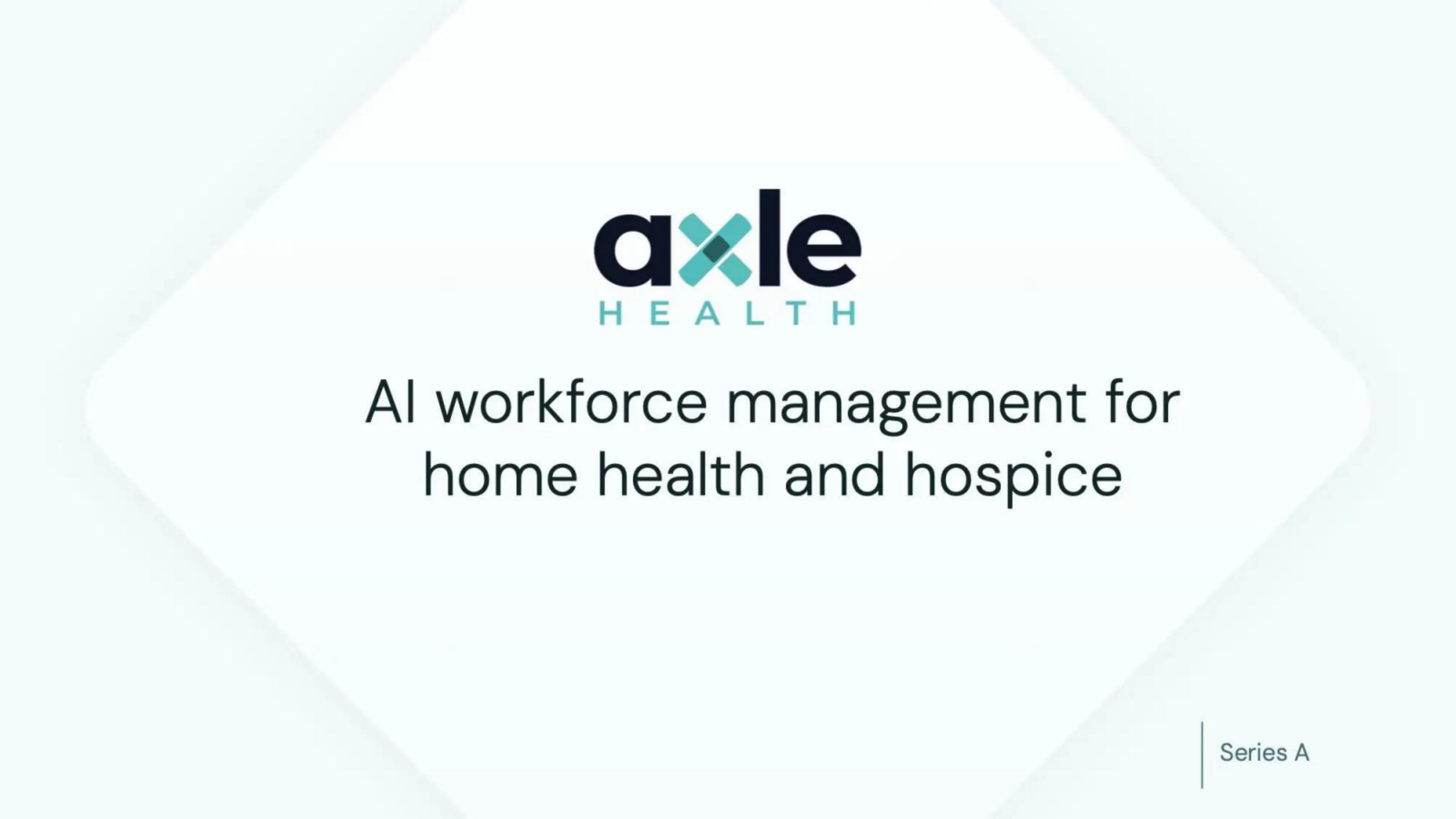 Axle Health pitch deck cover