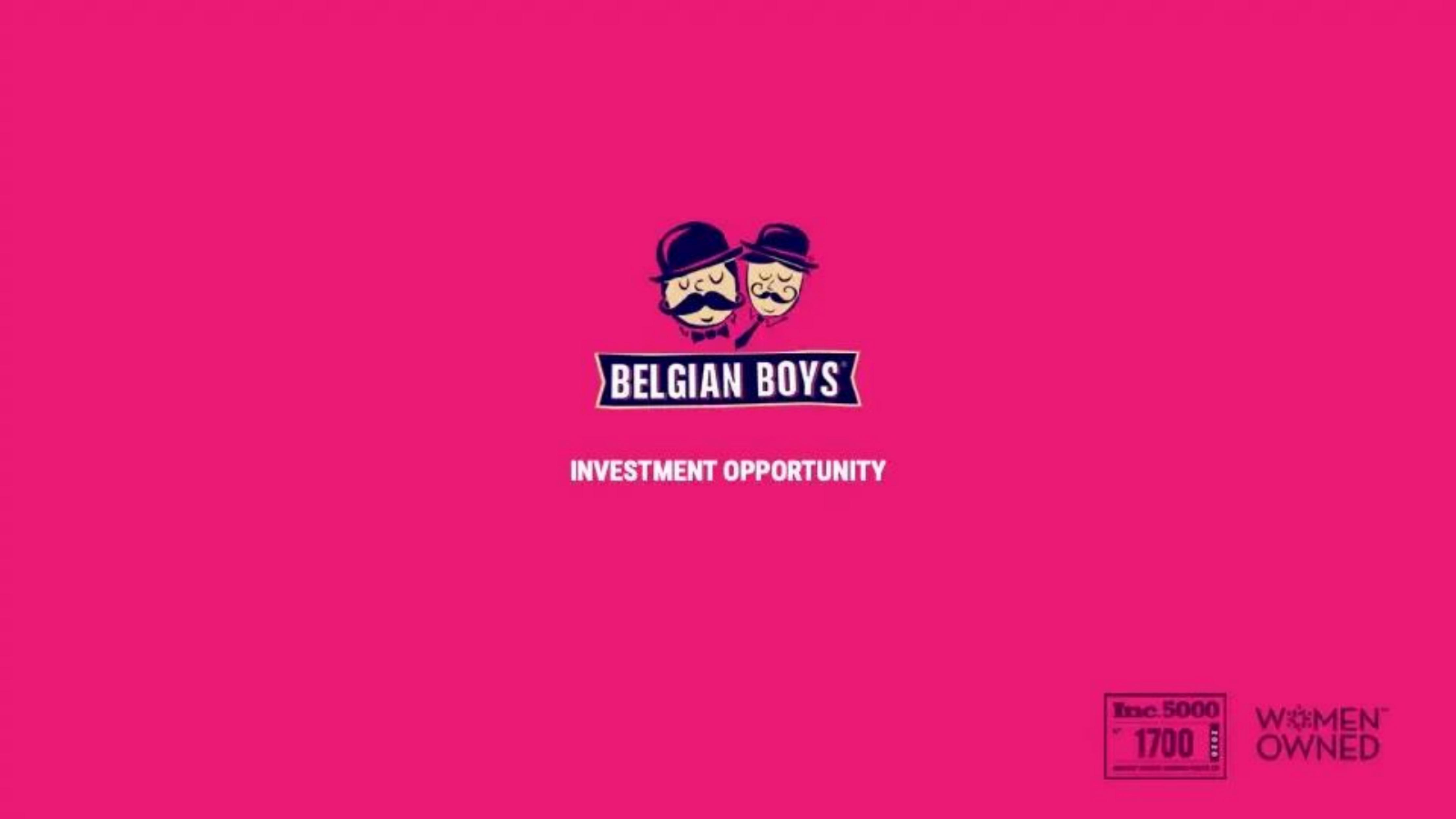 Belgian Boys pitch deck cover