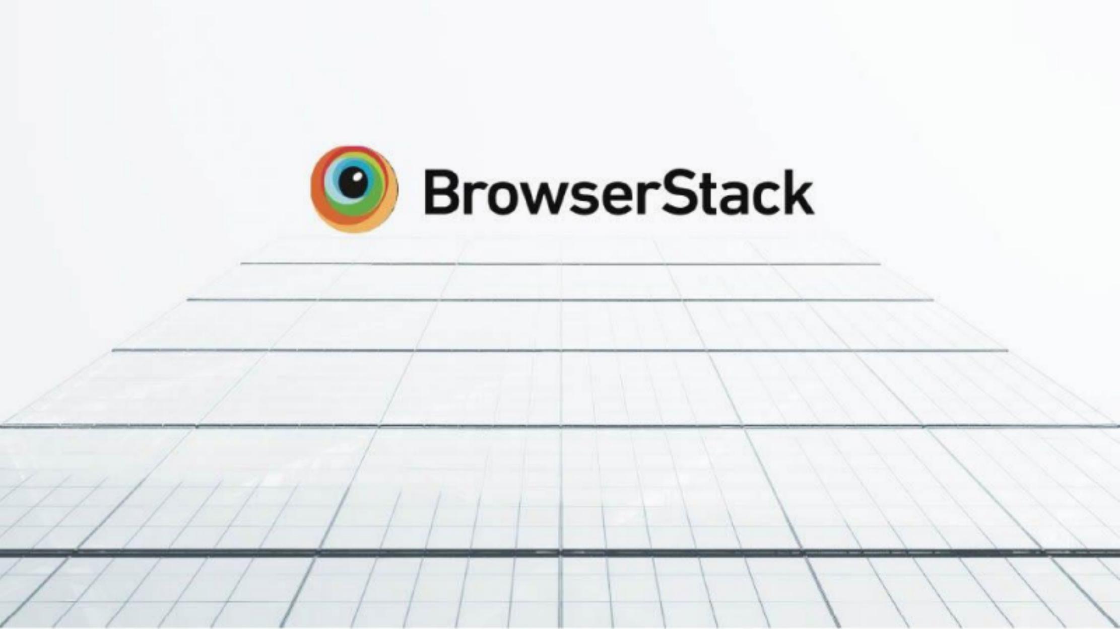 BrowserStack pitch deck cover
