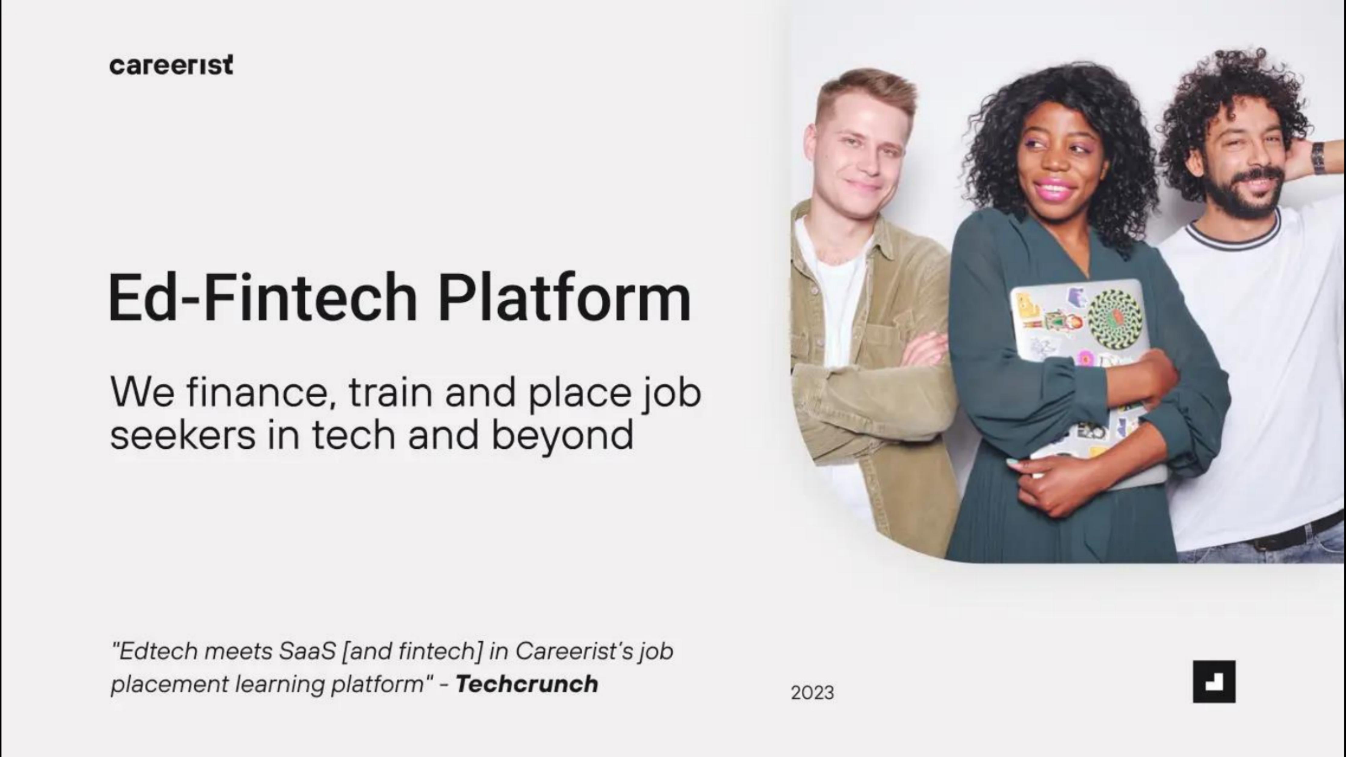 Careerist pitch deck cover