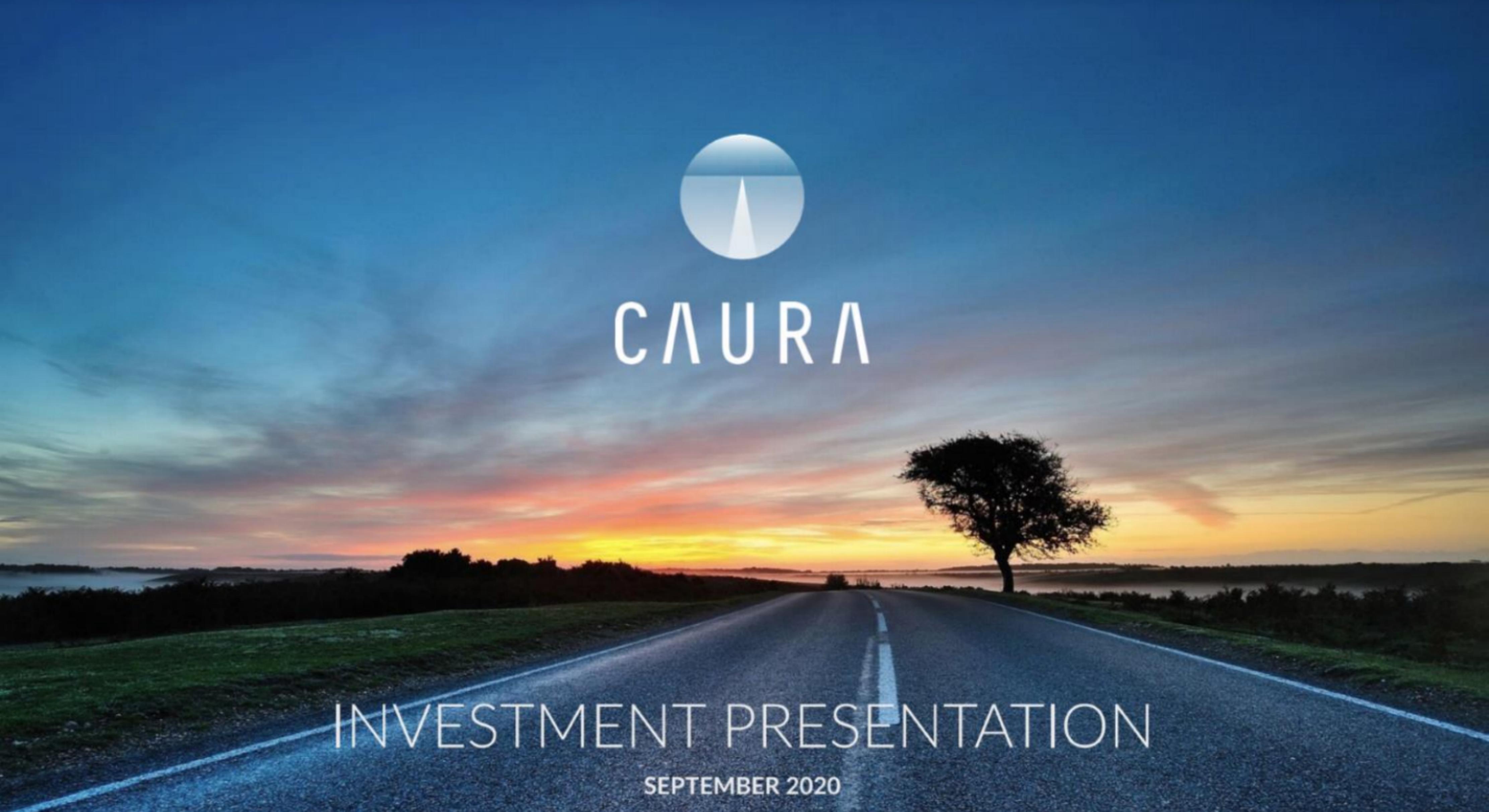 Caura pitch deck cover