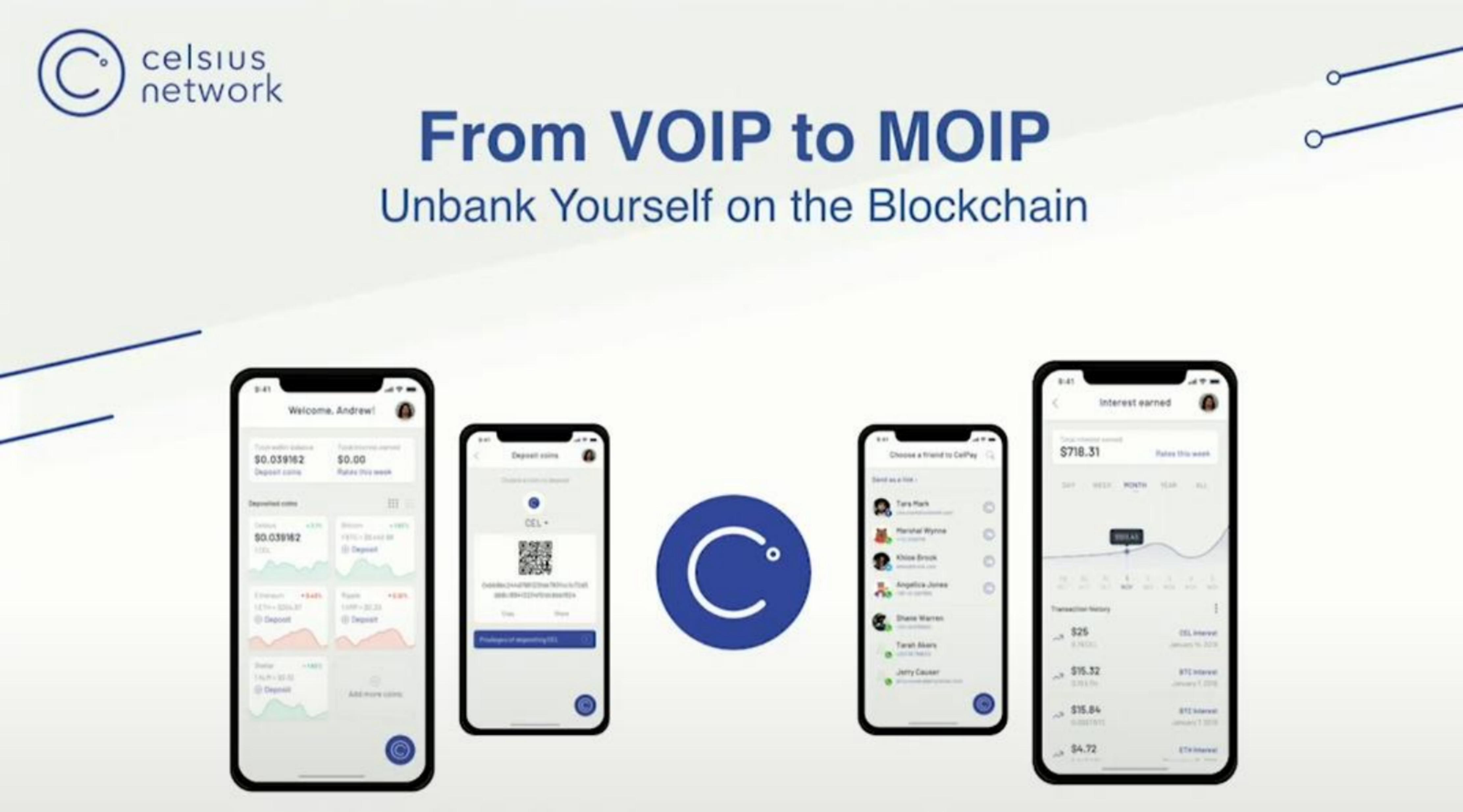 Celsius Network pitch deck cover