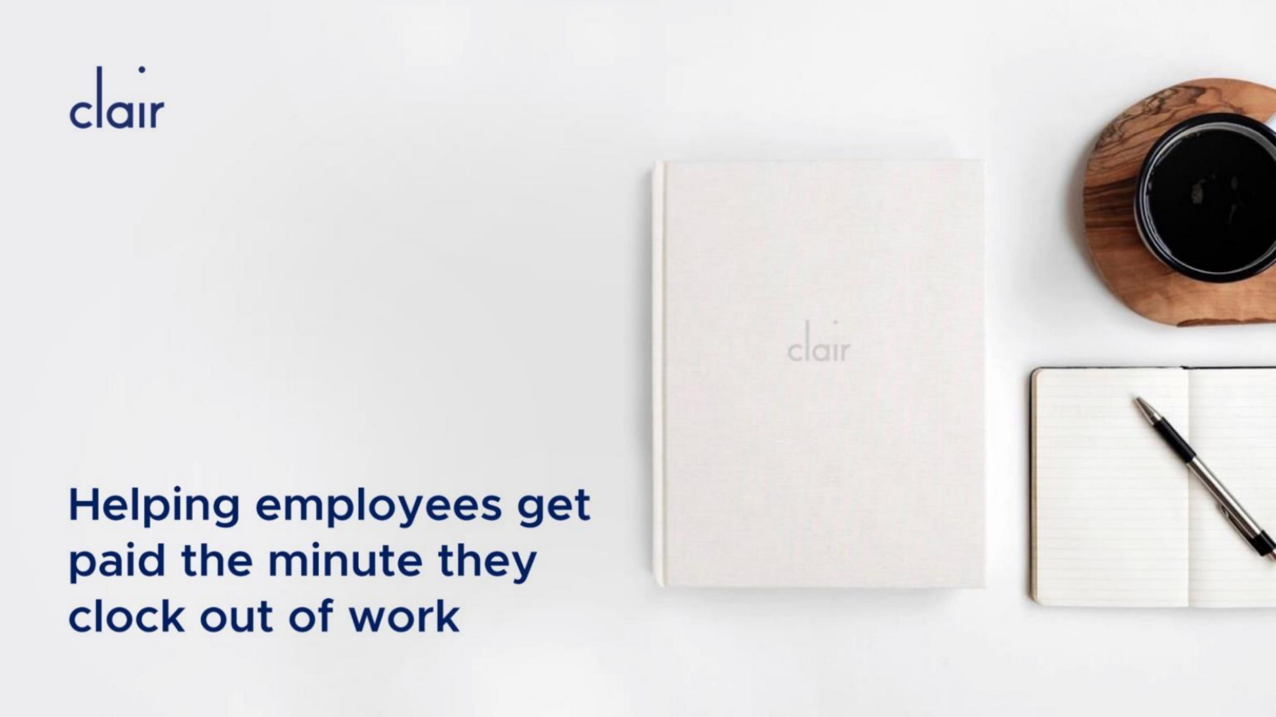 Clair pitch deck cover