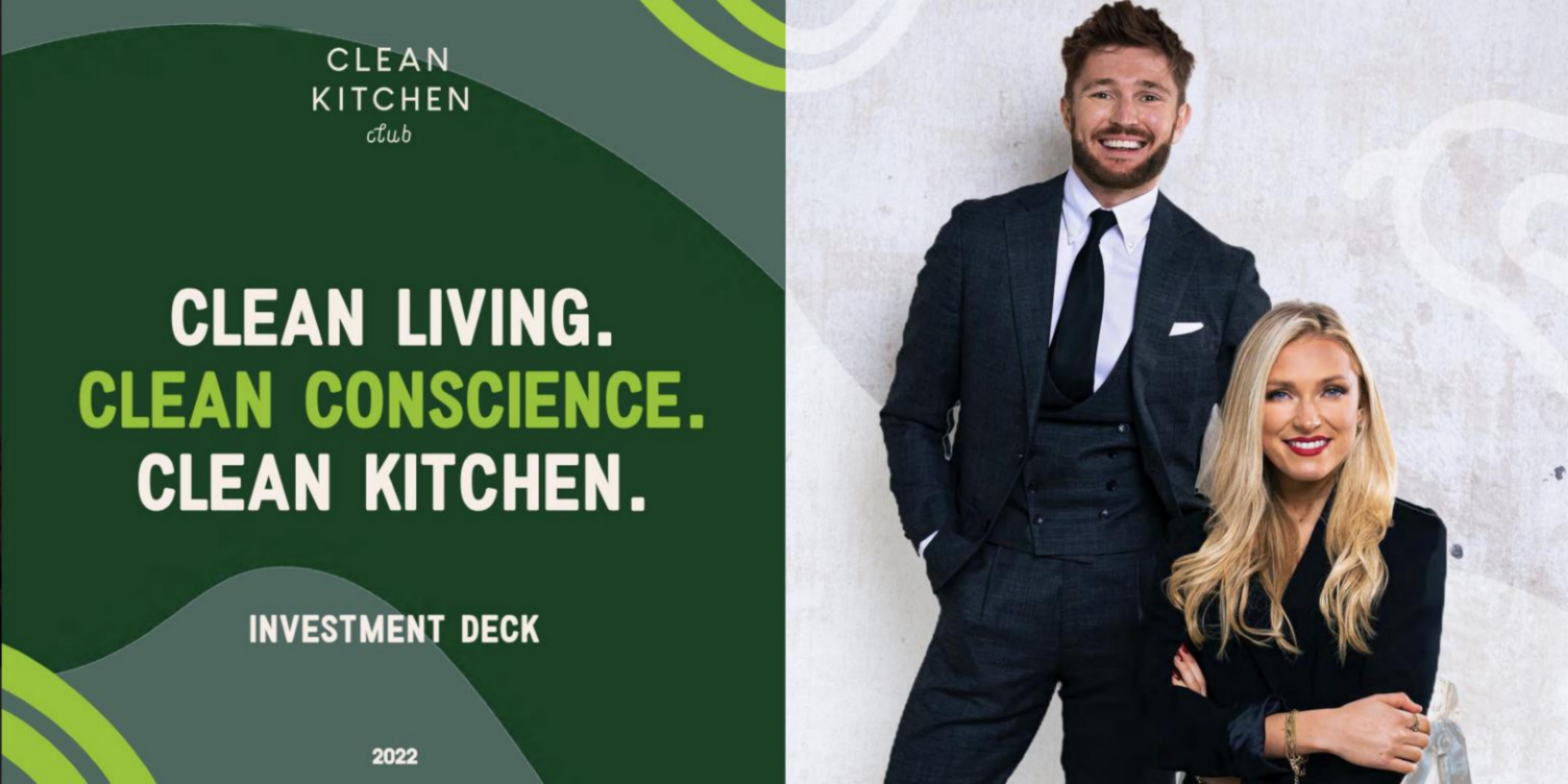 Clean Kitchen Club pitch deck cover