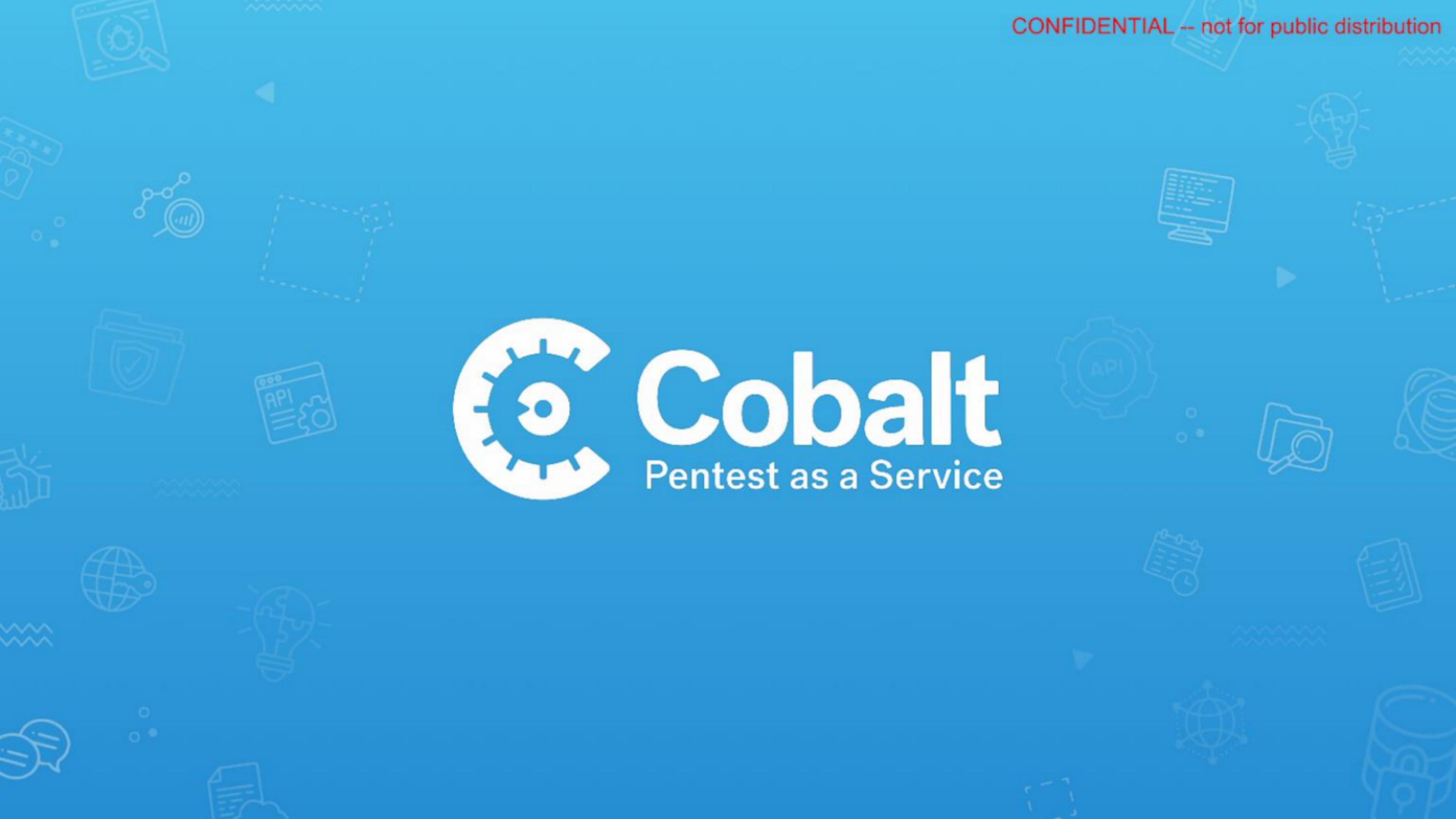 Cobalt pitch deck cover