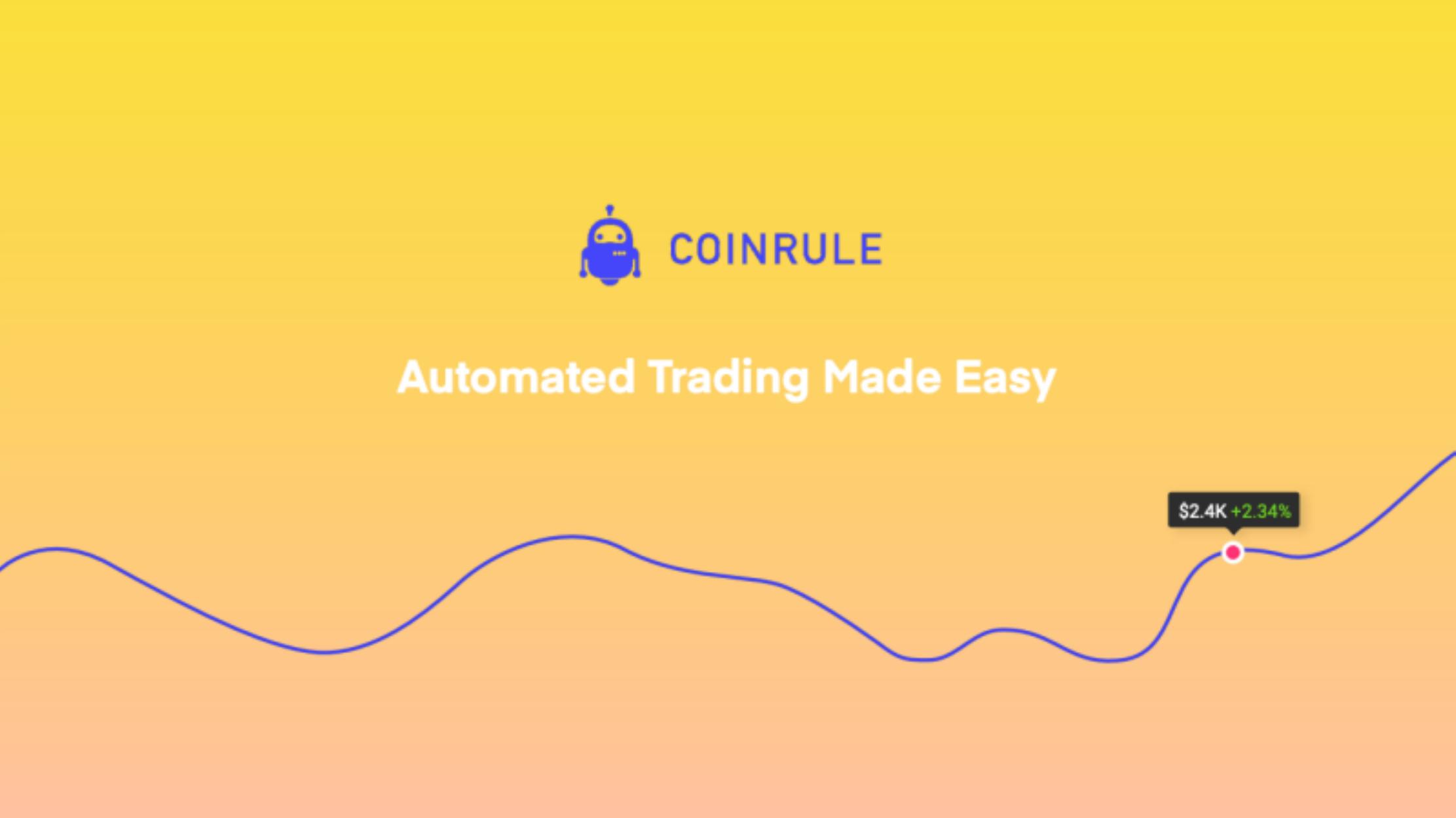Coinrule pitch deck cover