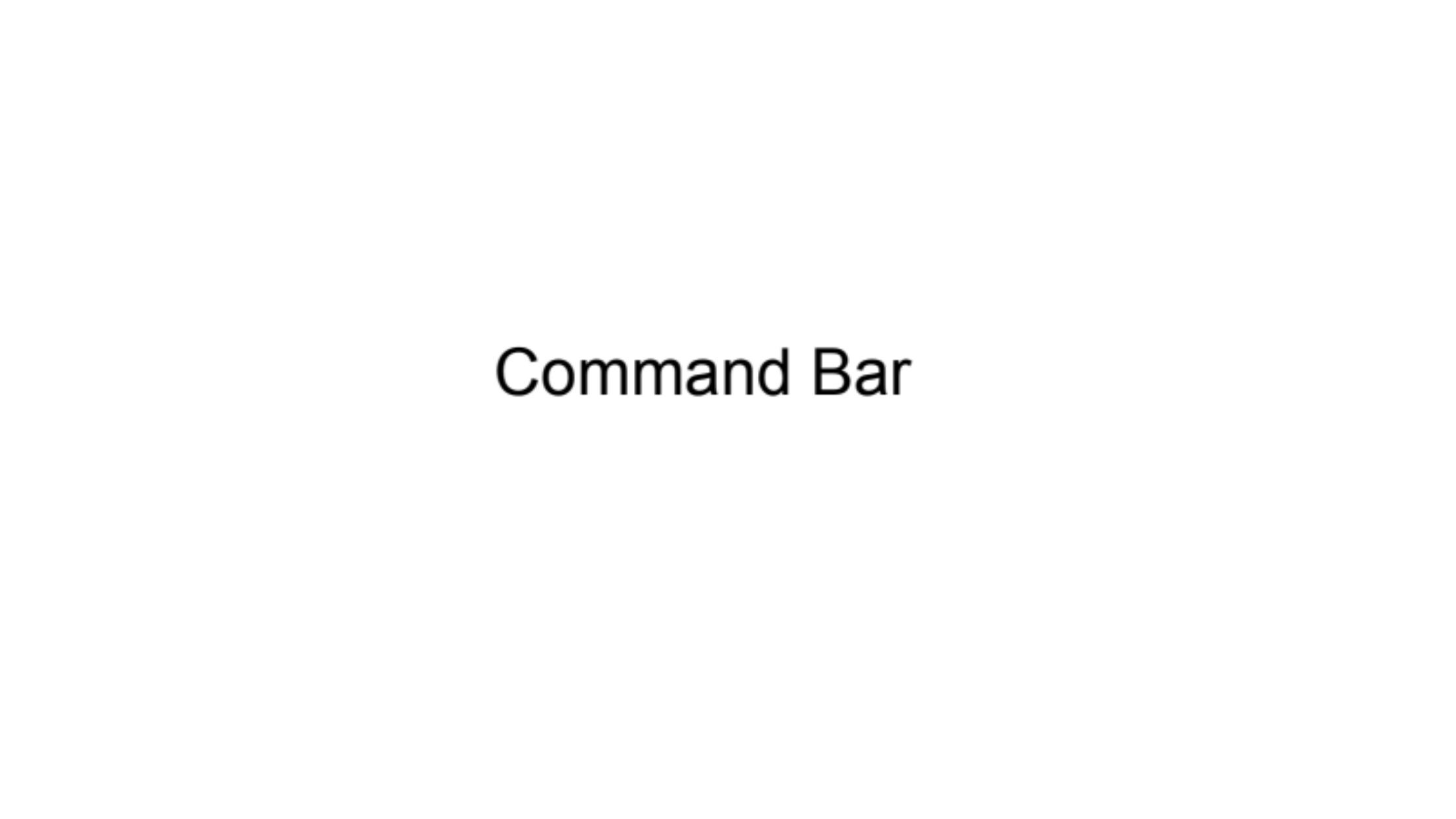 CommandBar pitch deck cover