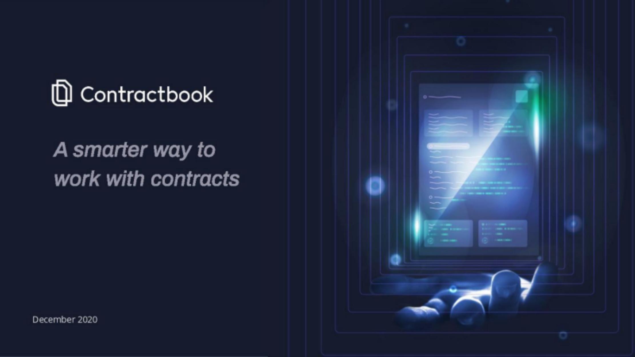 Contractbook pitch deck cover
