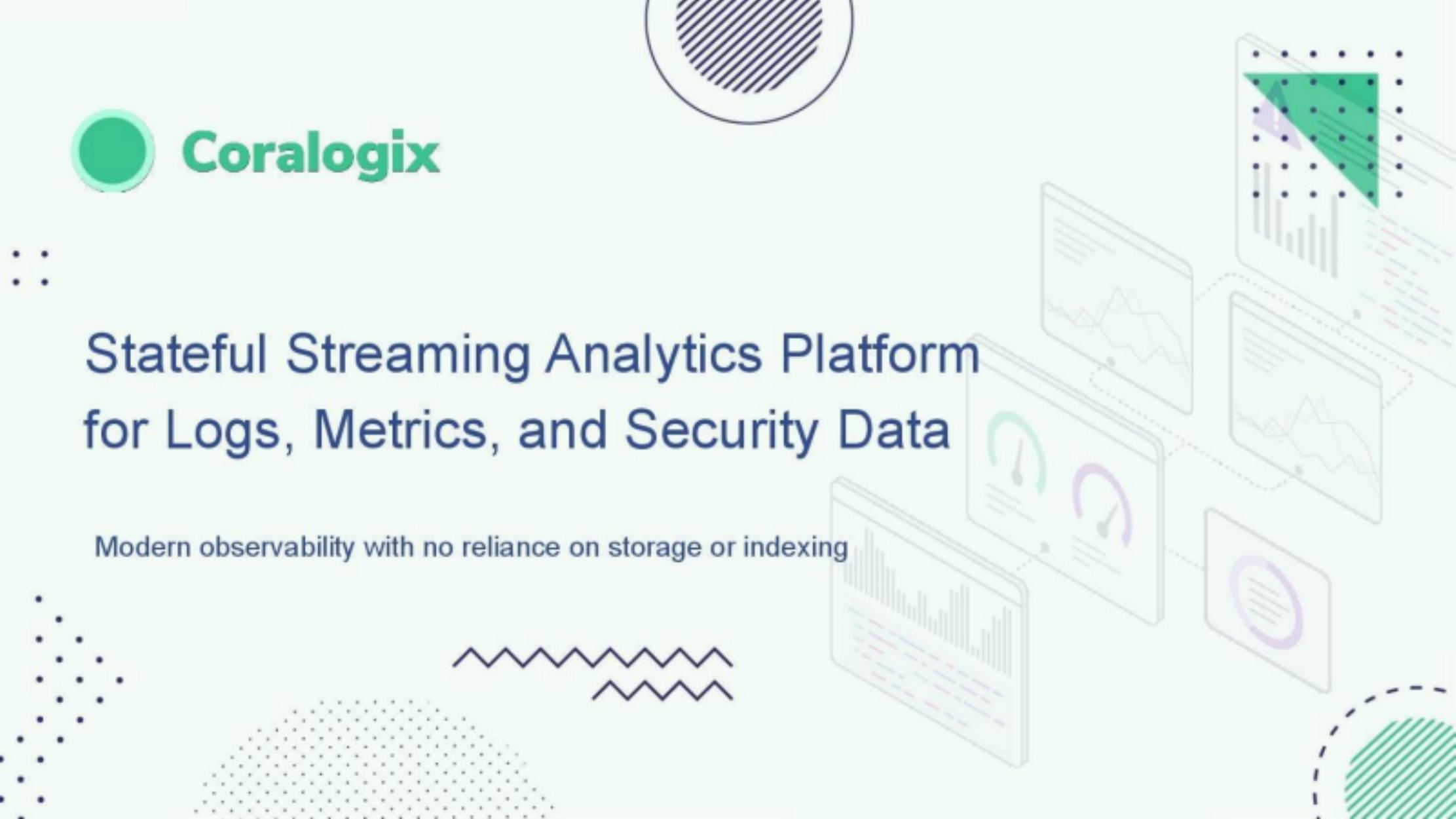 Coralogix pitch deck cover