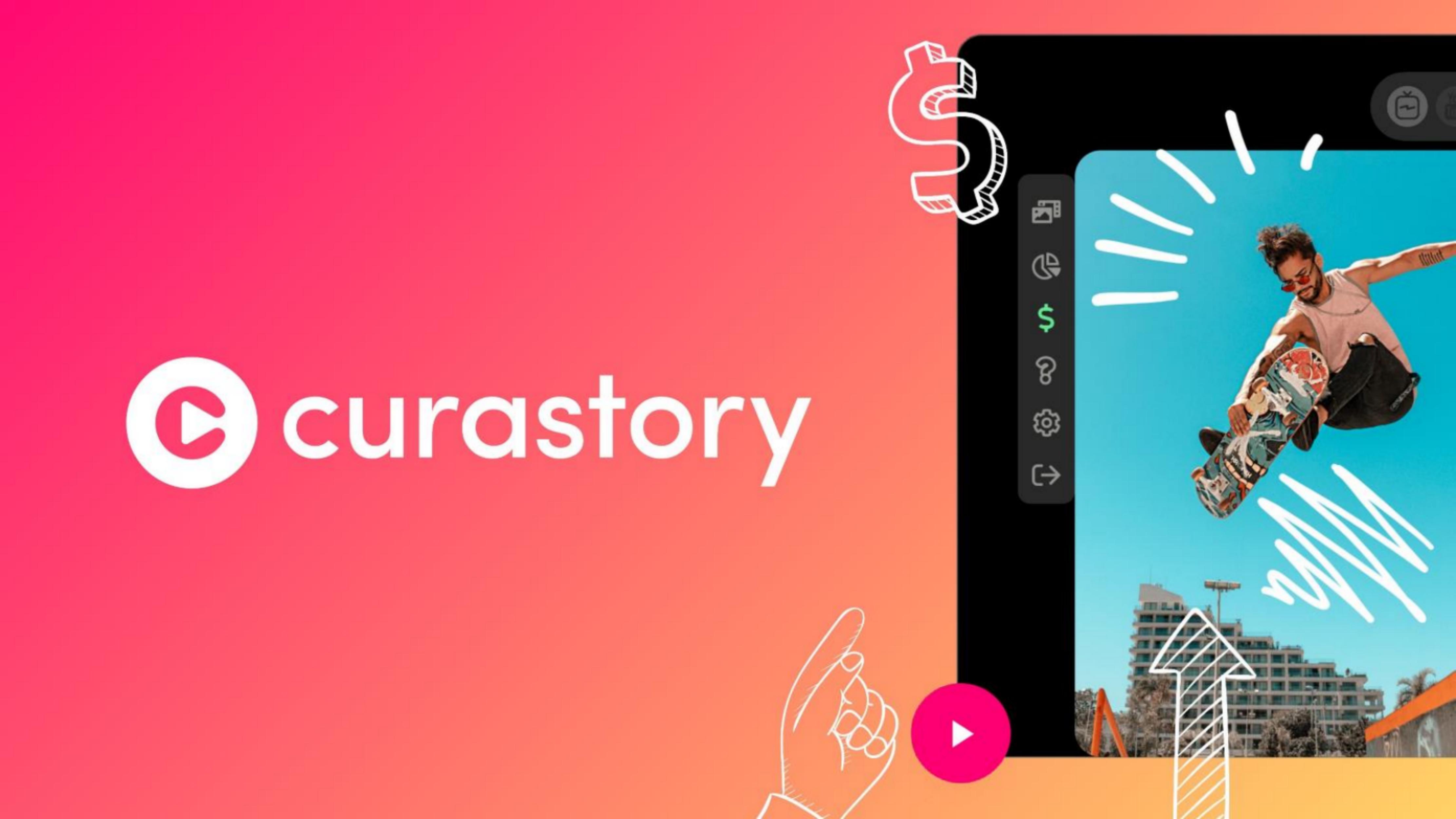 Curastory pitch deck cover