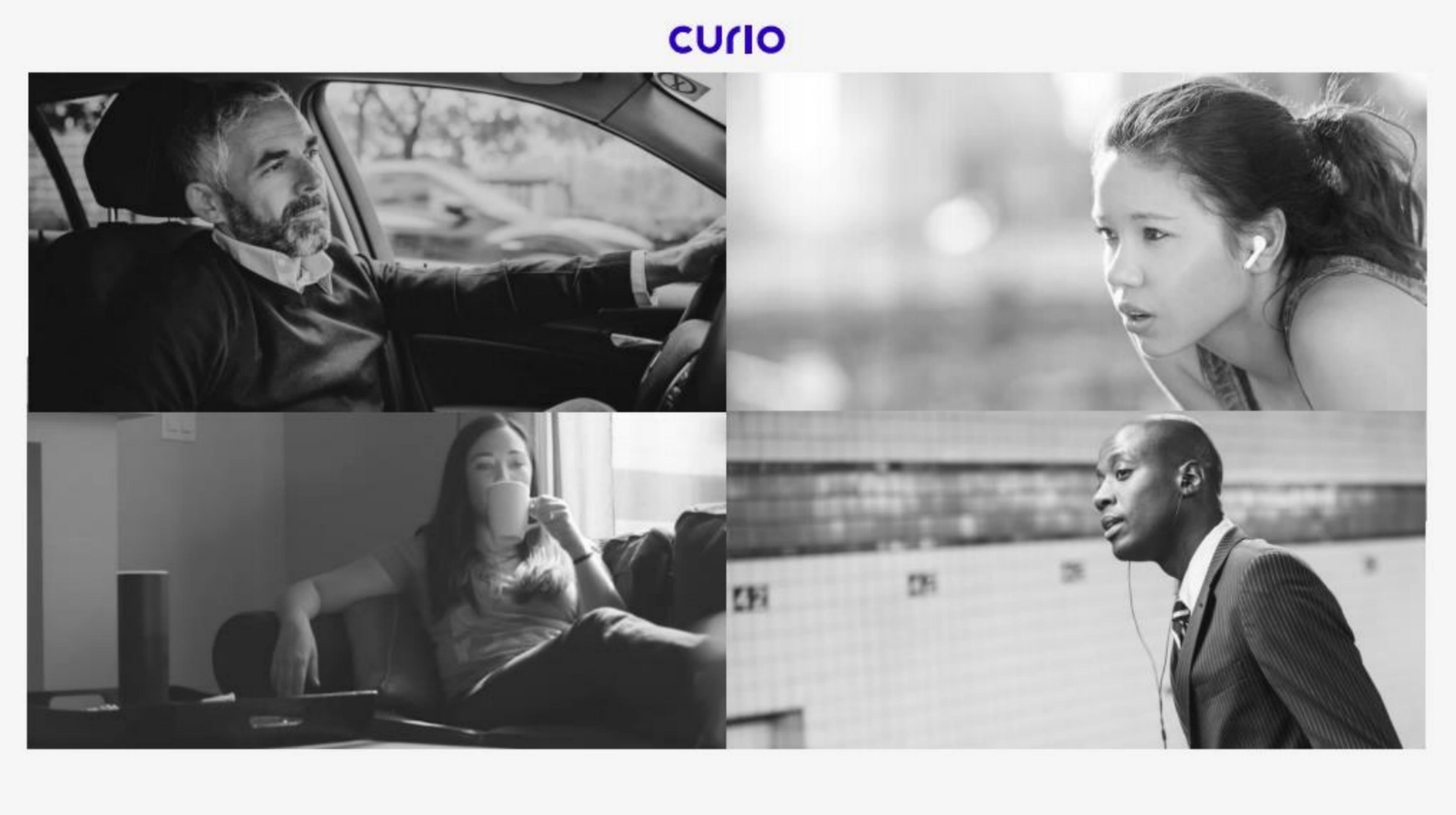 Curio pitch deck cover