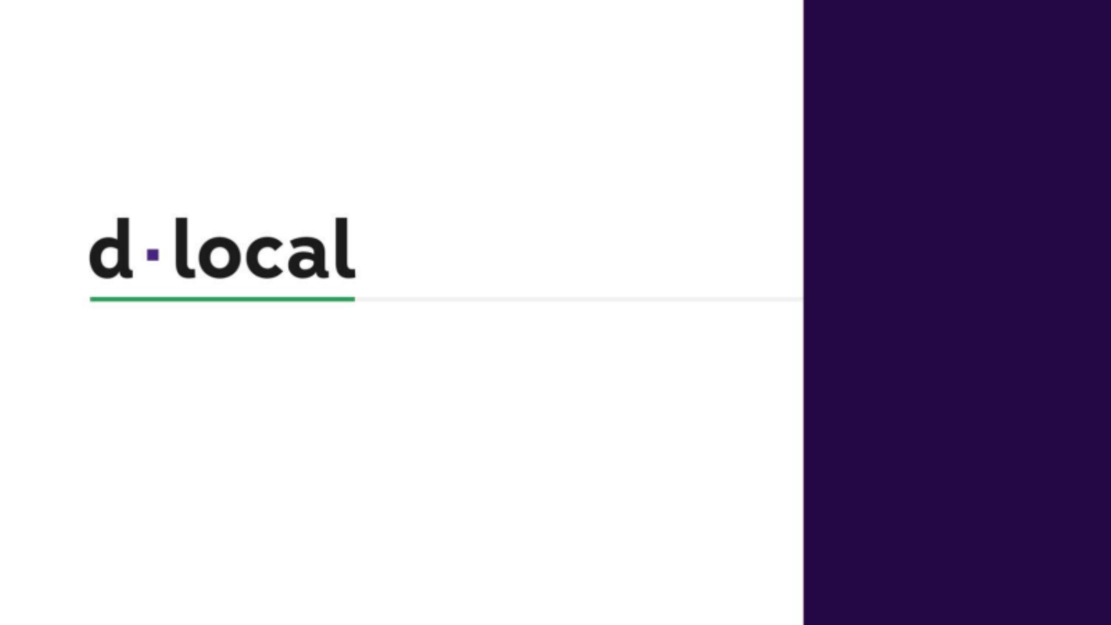 dLocal pitch deck cover