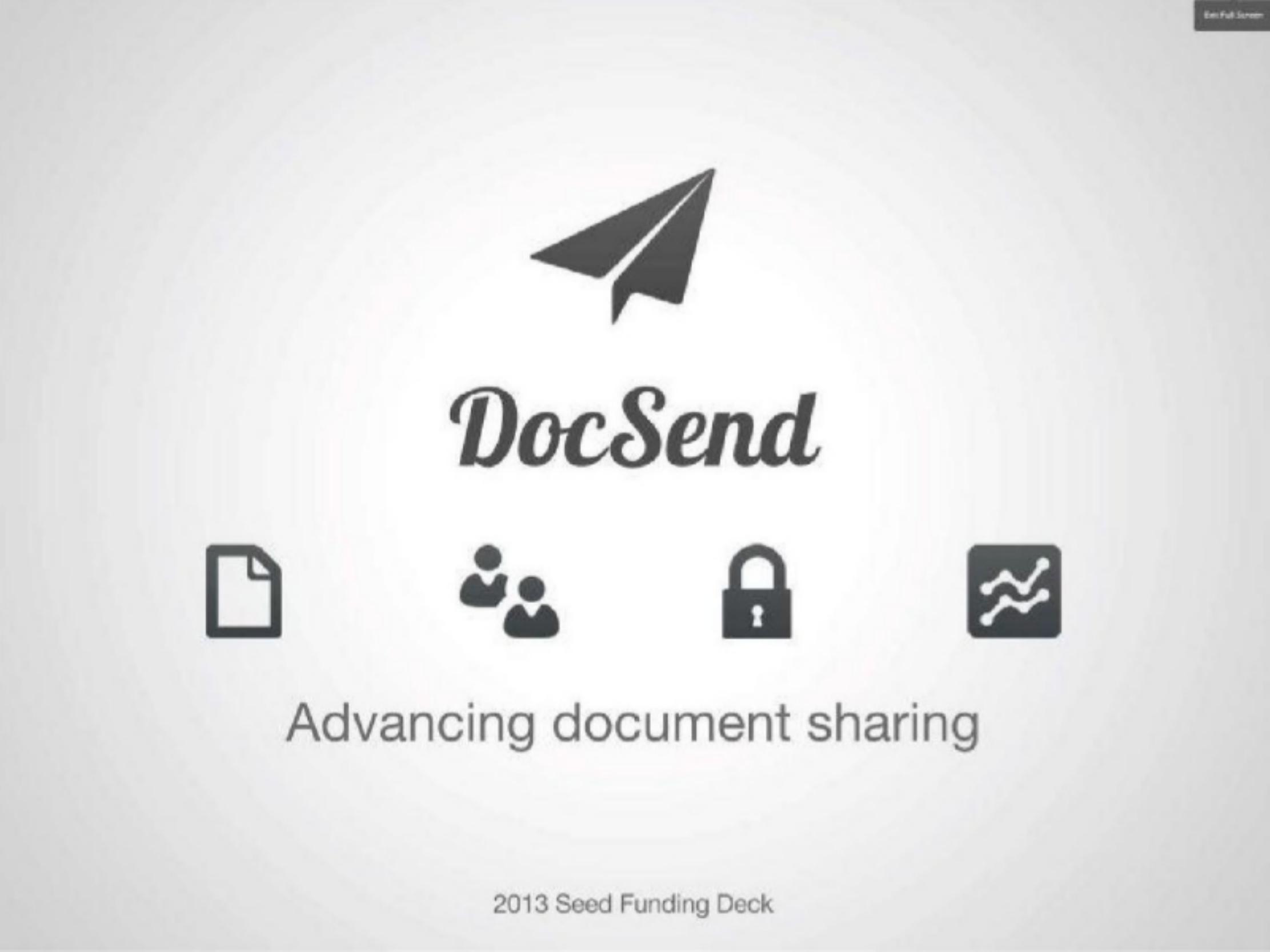 DocSend pitch deck cover