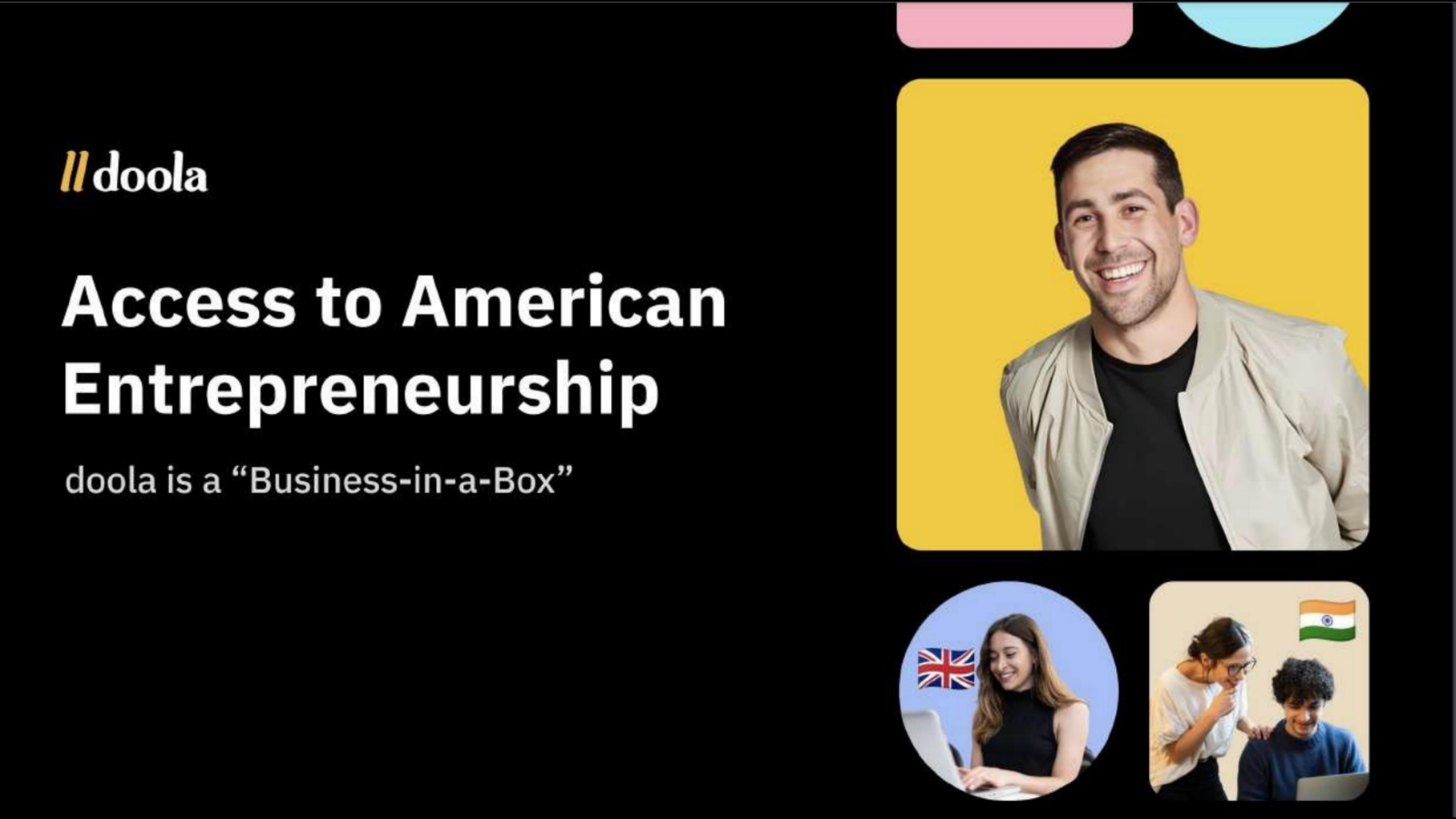 Doola pitch deck cover