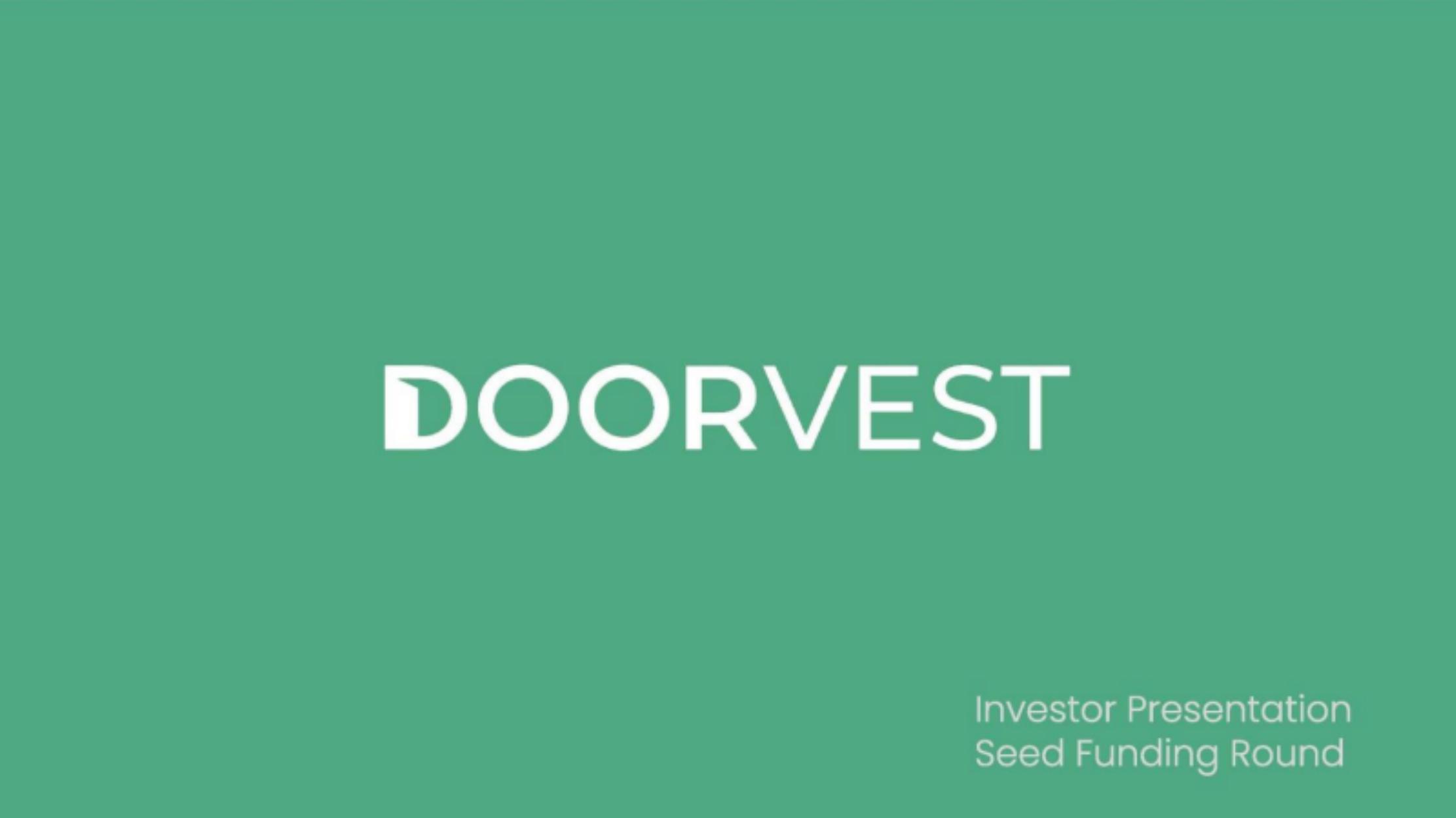 Doorvest pitch deck cover