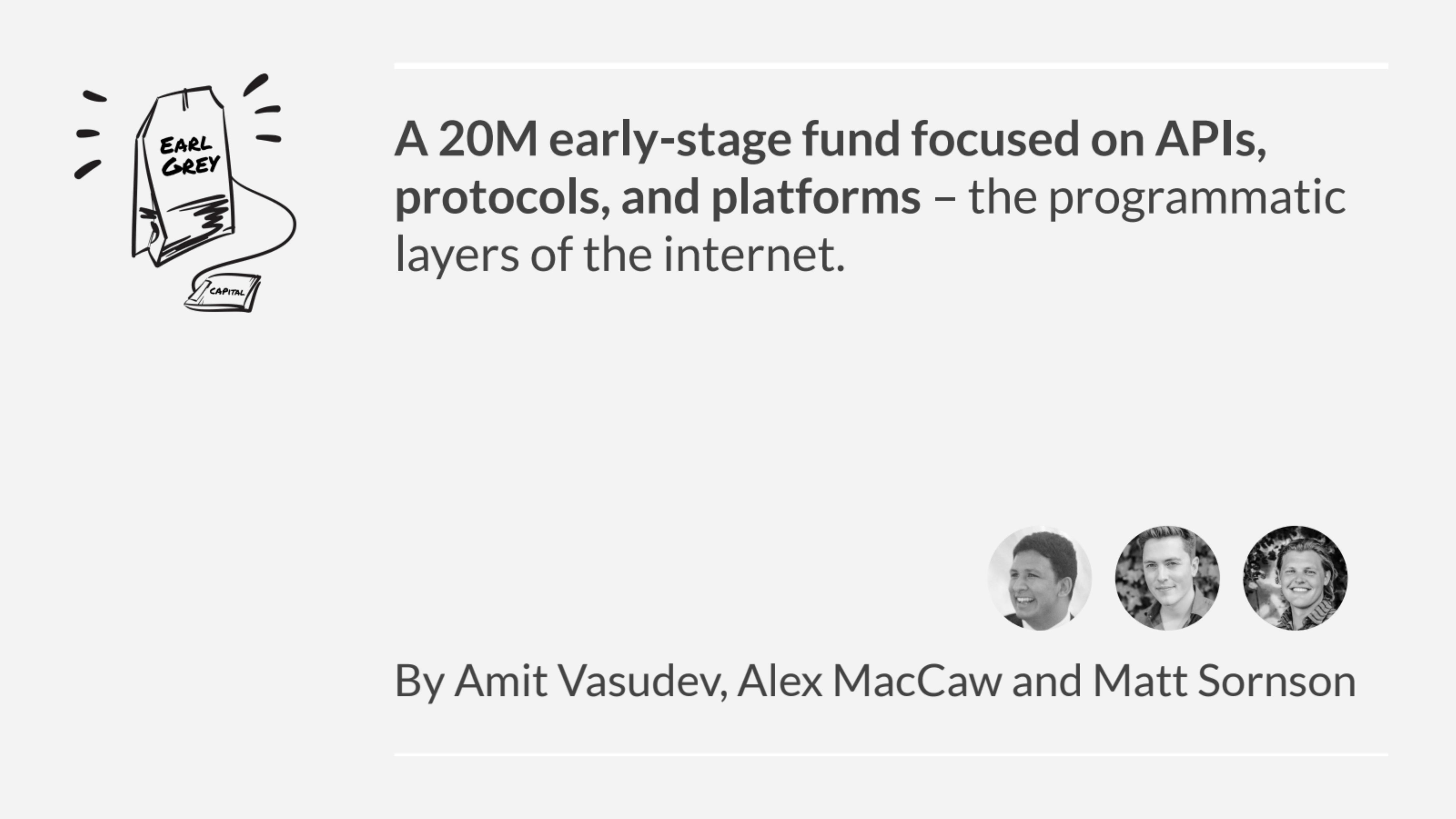 Earl Grey Capital Fund II pitch deck cover