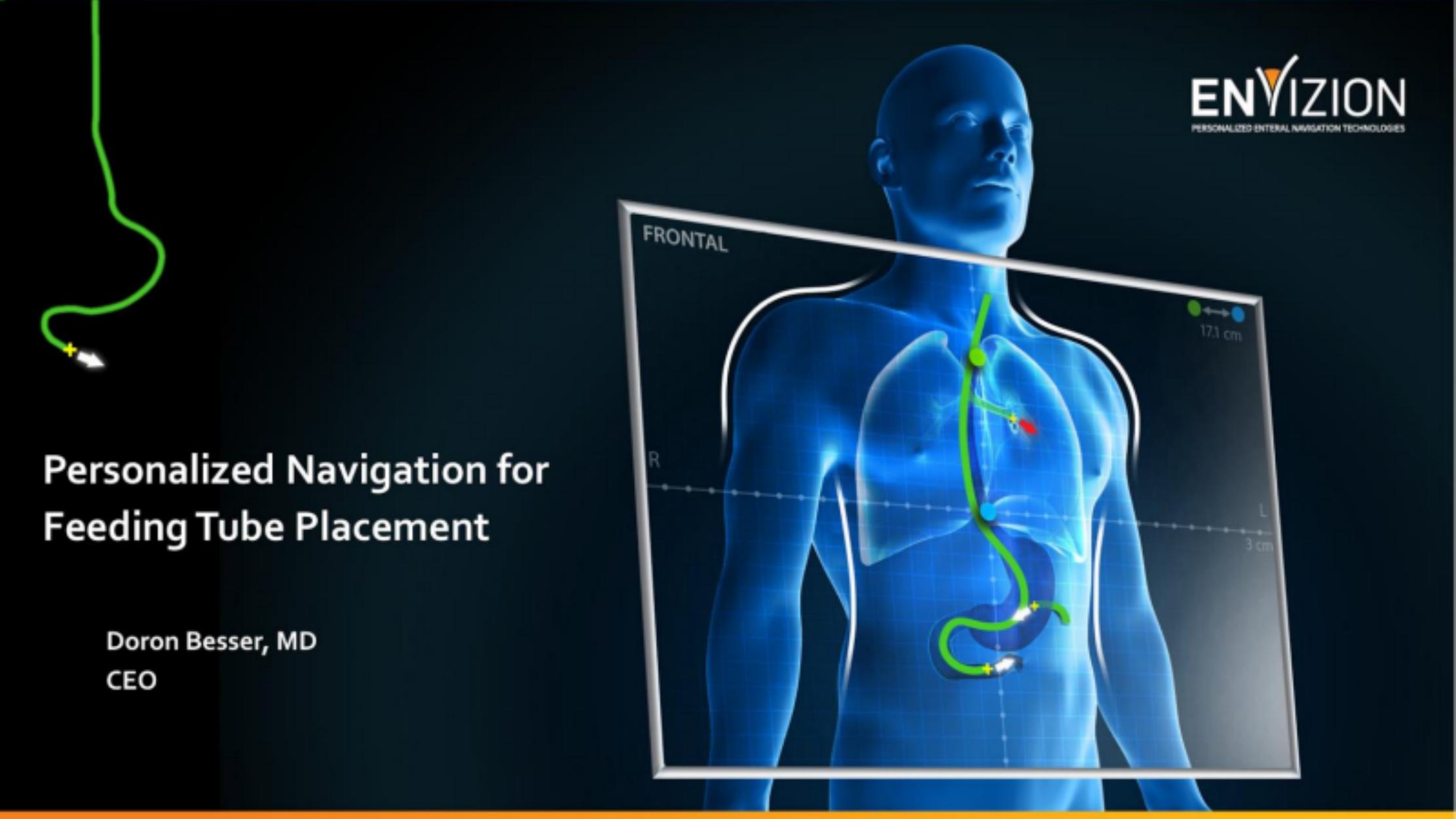 Envizion Medical pitch deck cover