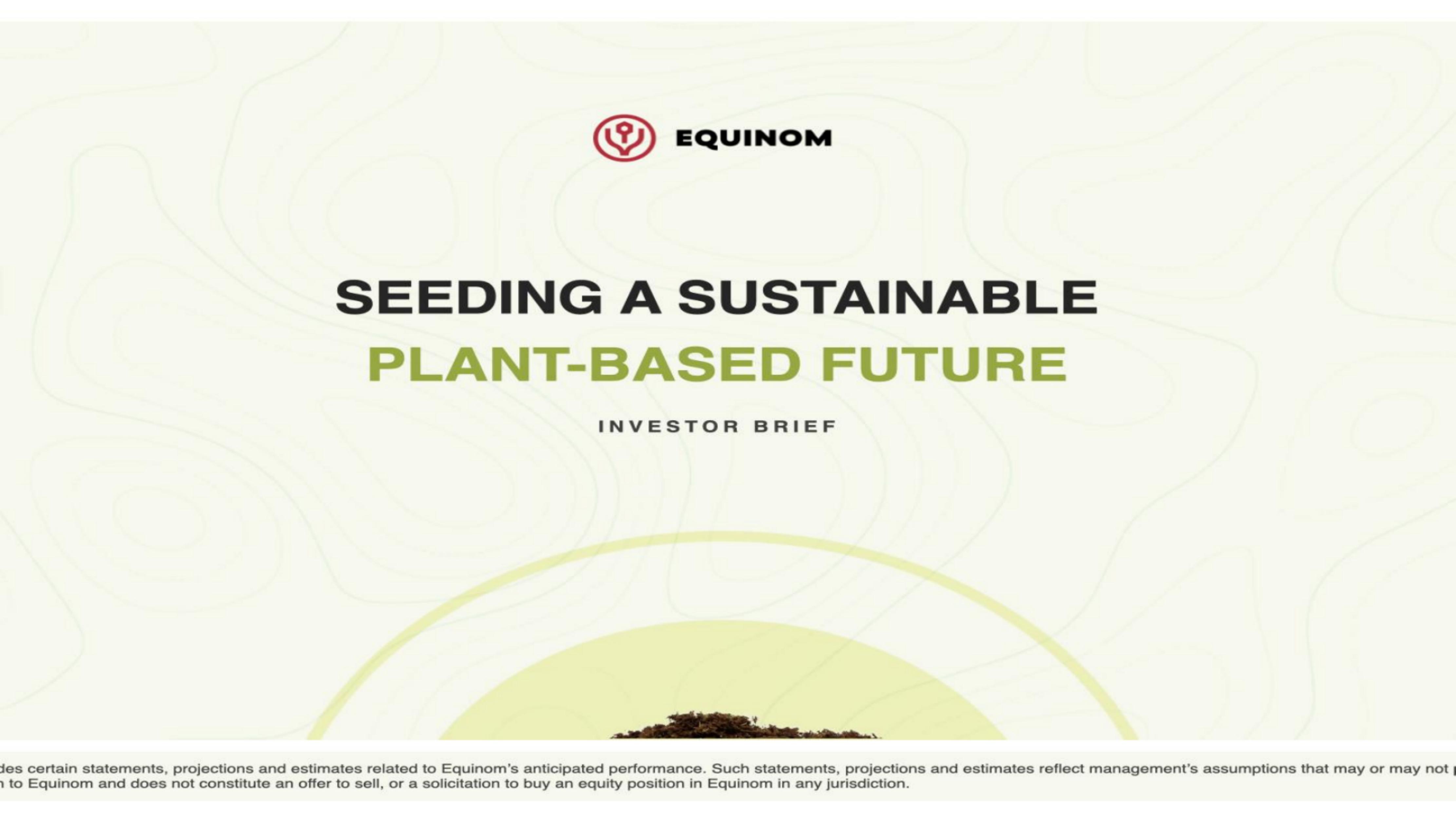 Equinom pitch deck cover