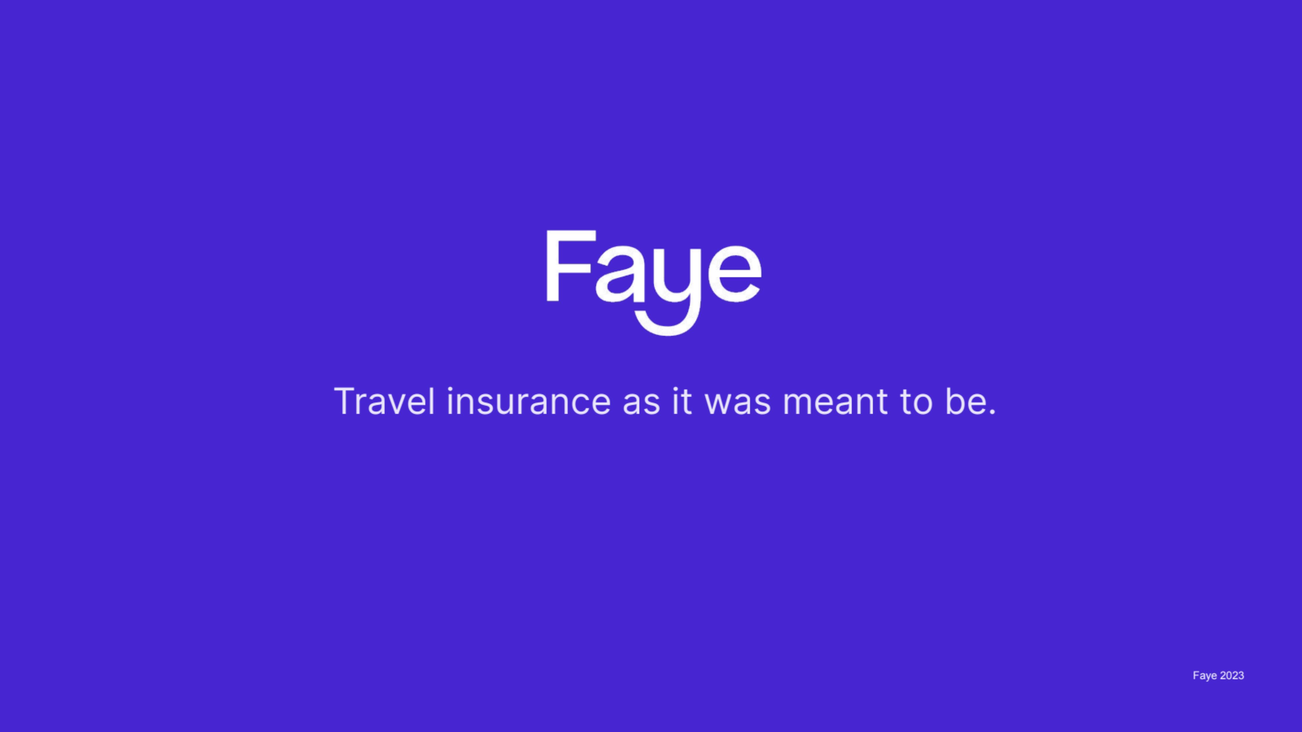 Faye pitch deck cover