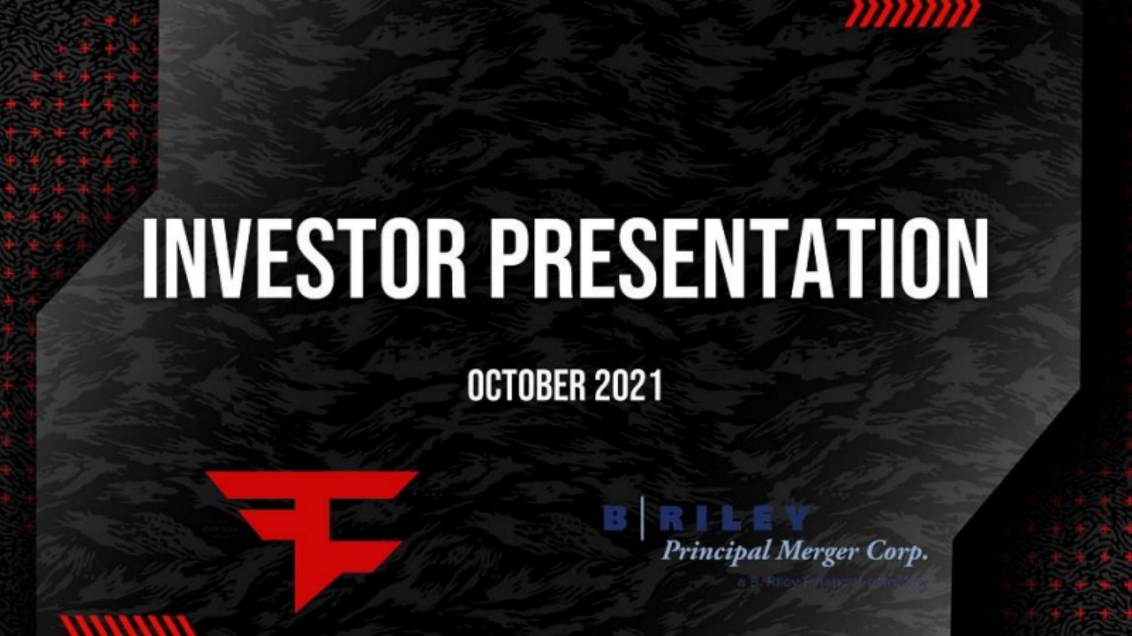 FaZe Clan pitch deck cover