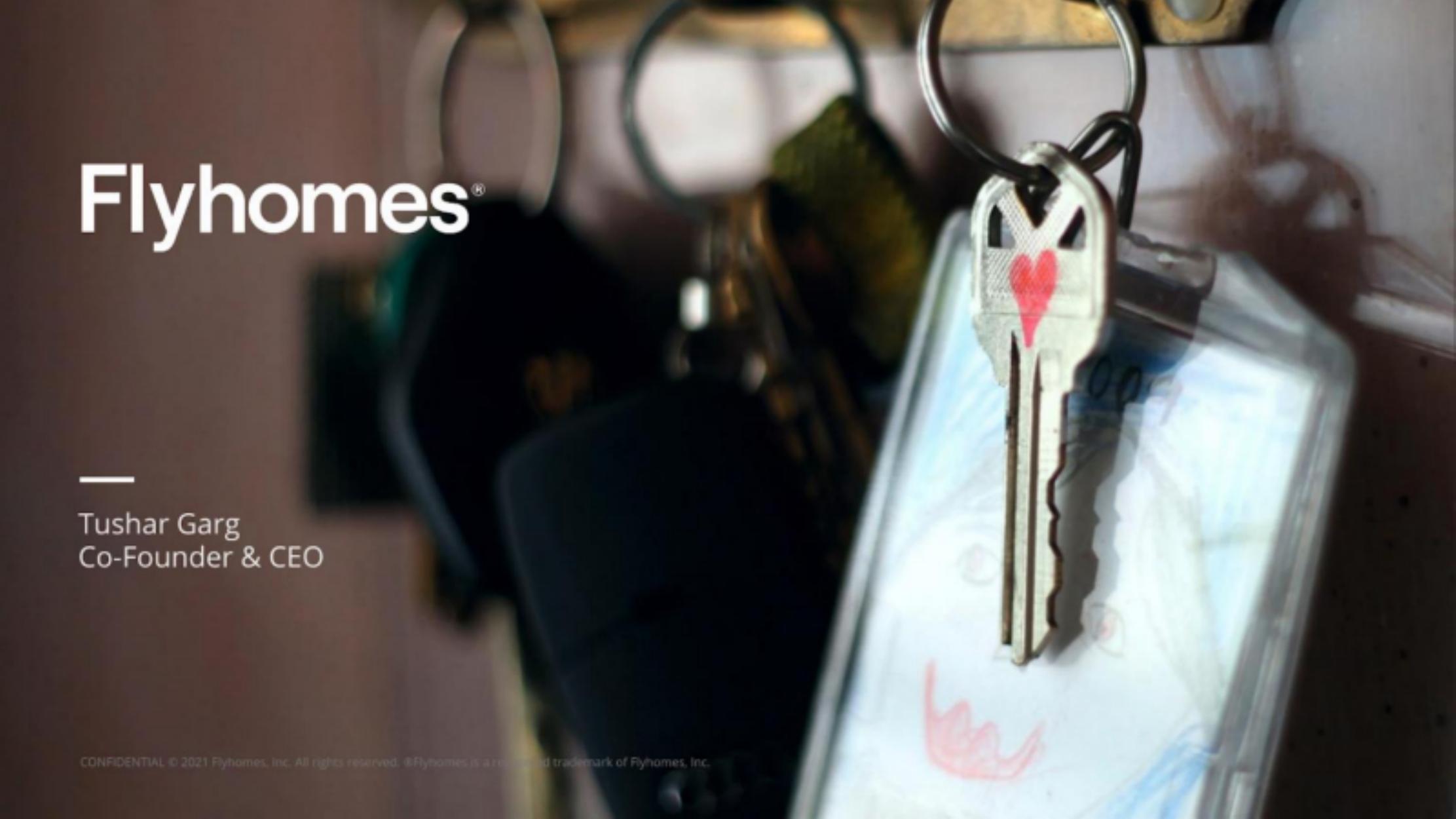 Flyhomes pitch deck cover