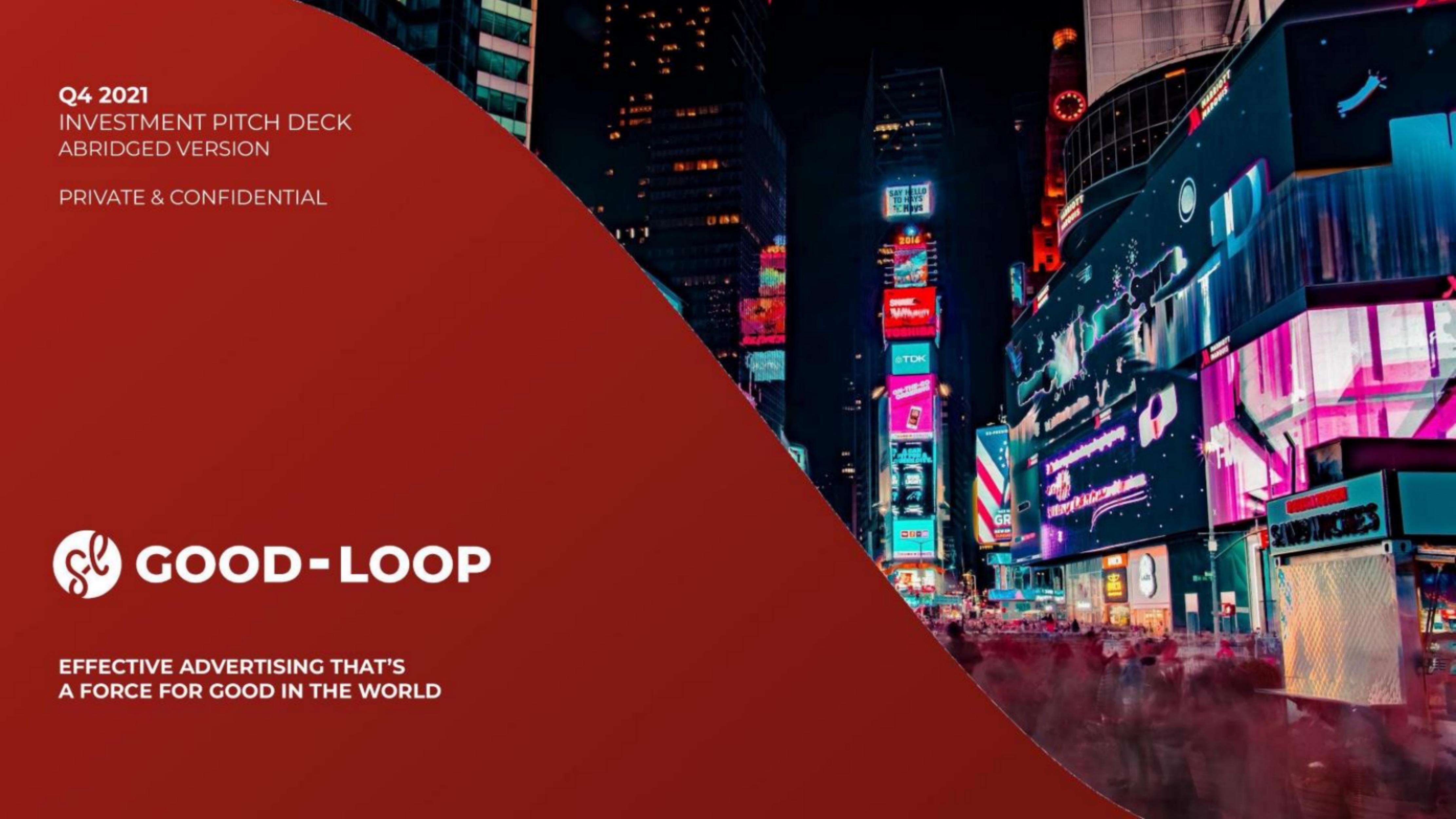Good Loop pitch deck cover