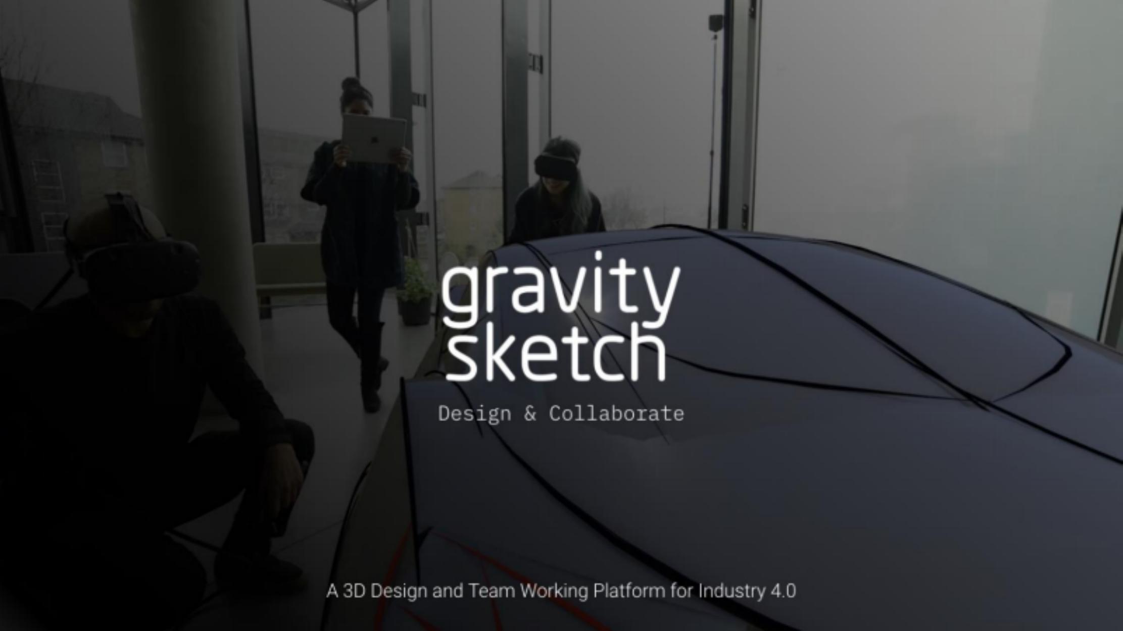 Gravity Sketch pitch deck cover