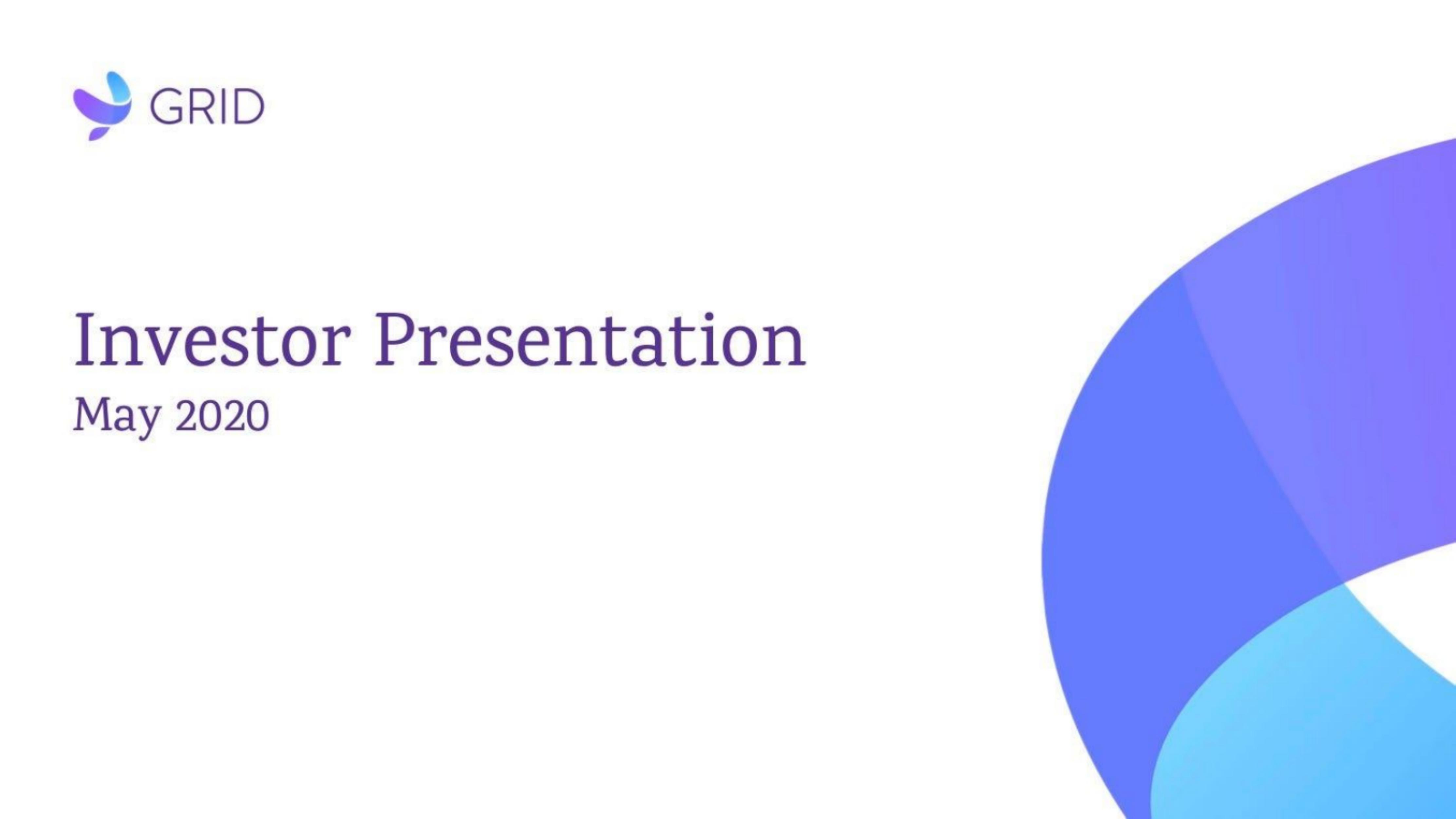 GRID pitch deck cover
