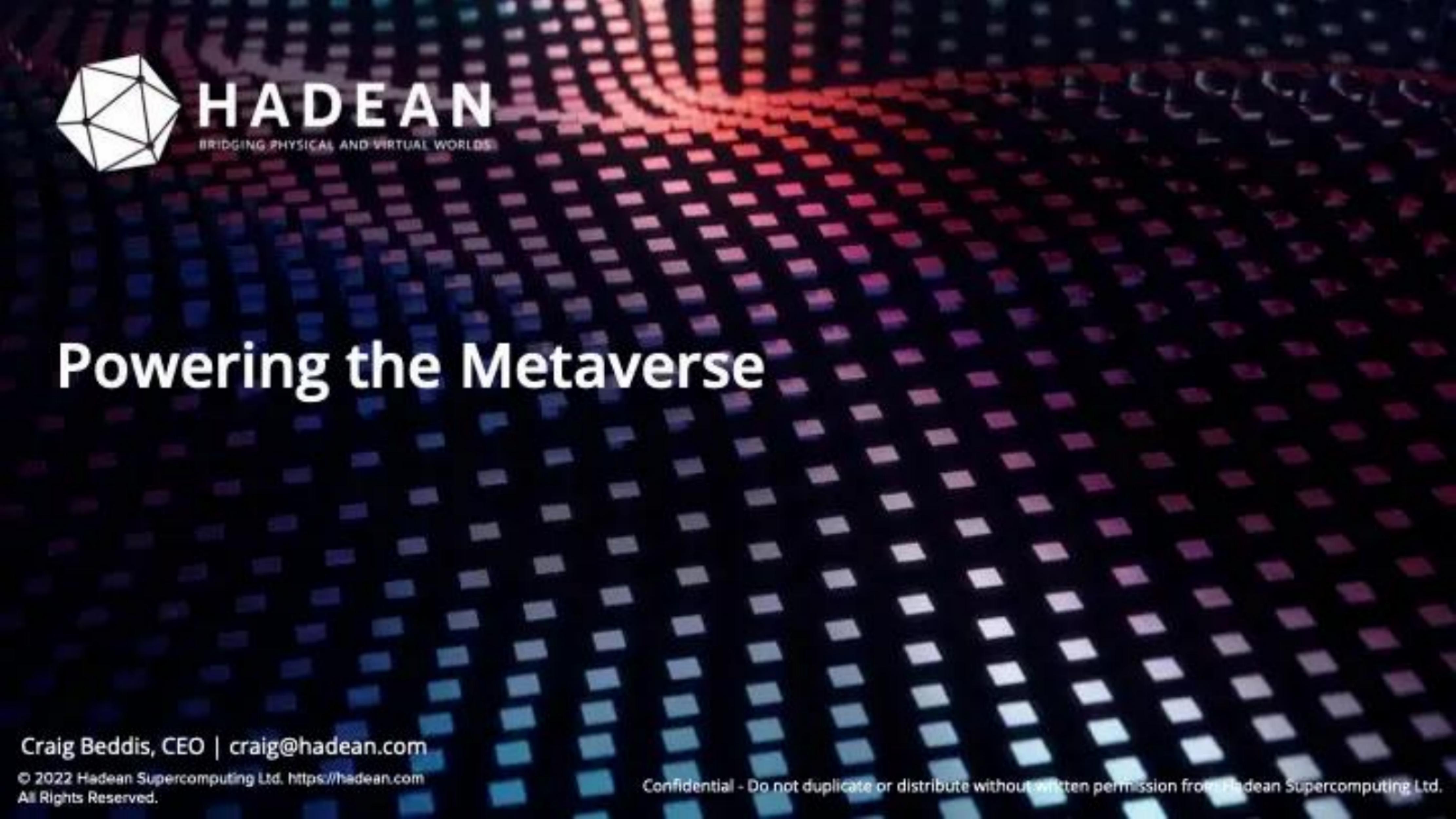 Hadean pitch deck cover
