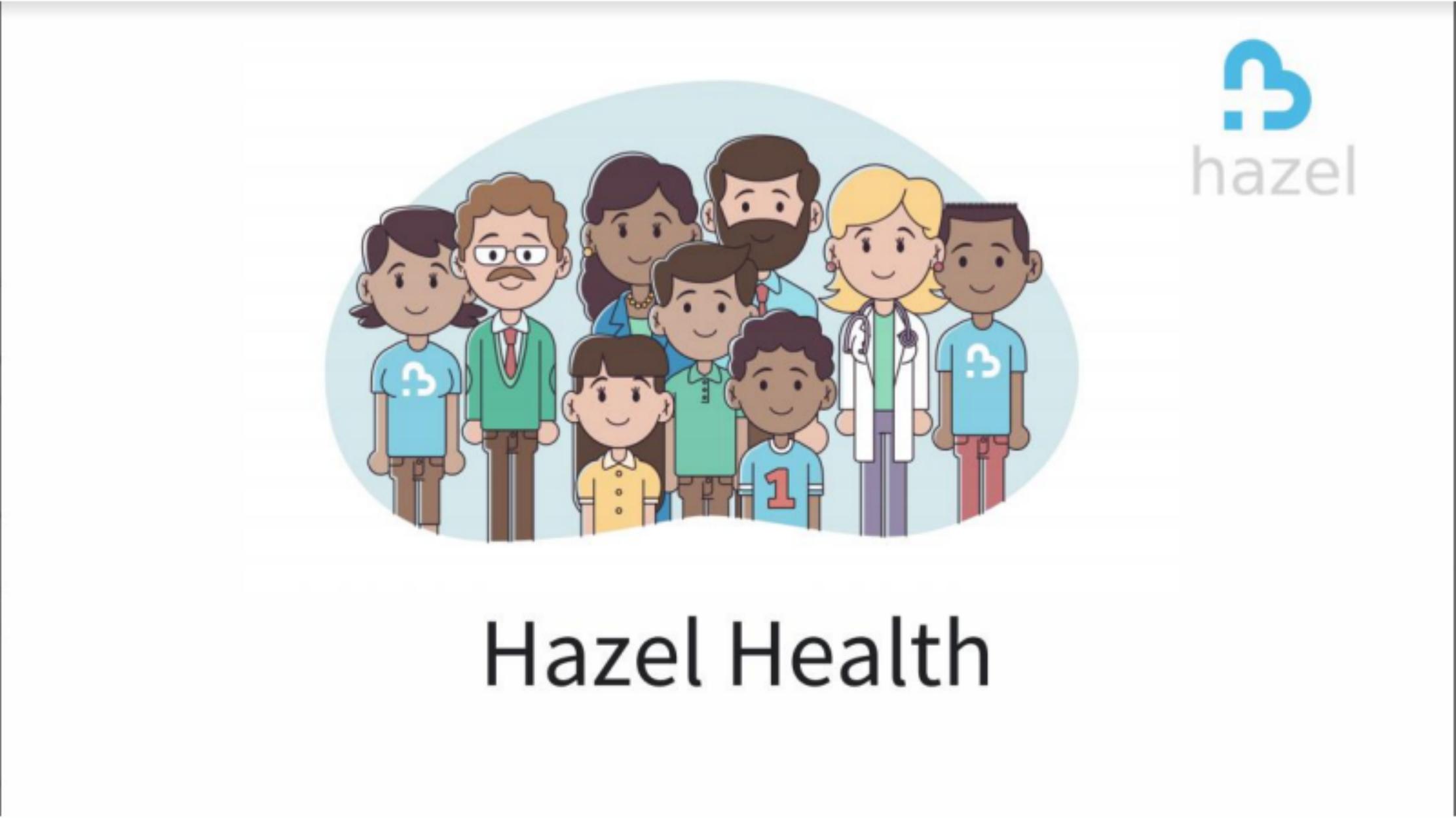 Hazel Health pitch deck cover
