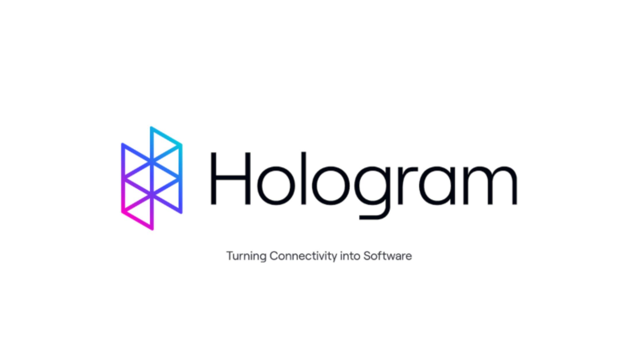 Hologram pitch deck cover