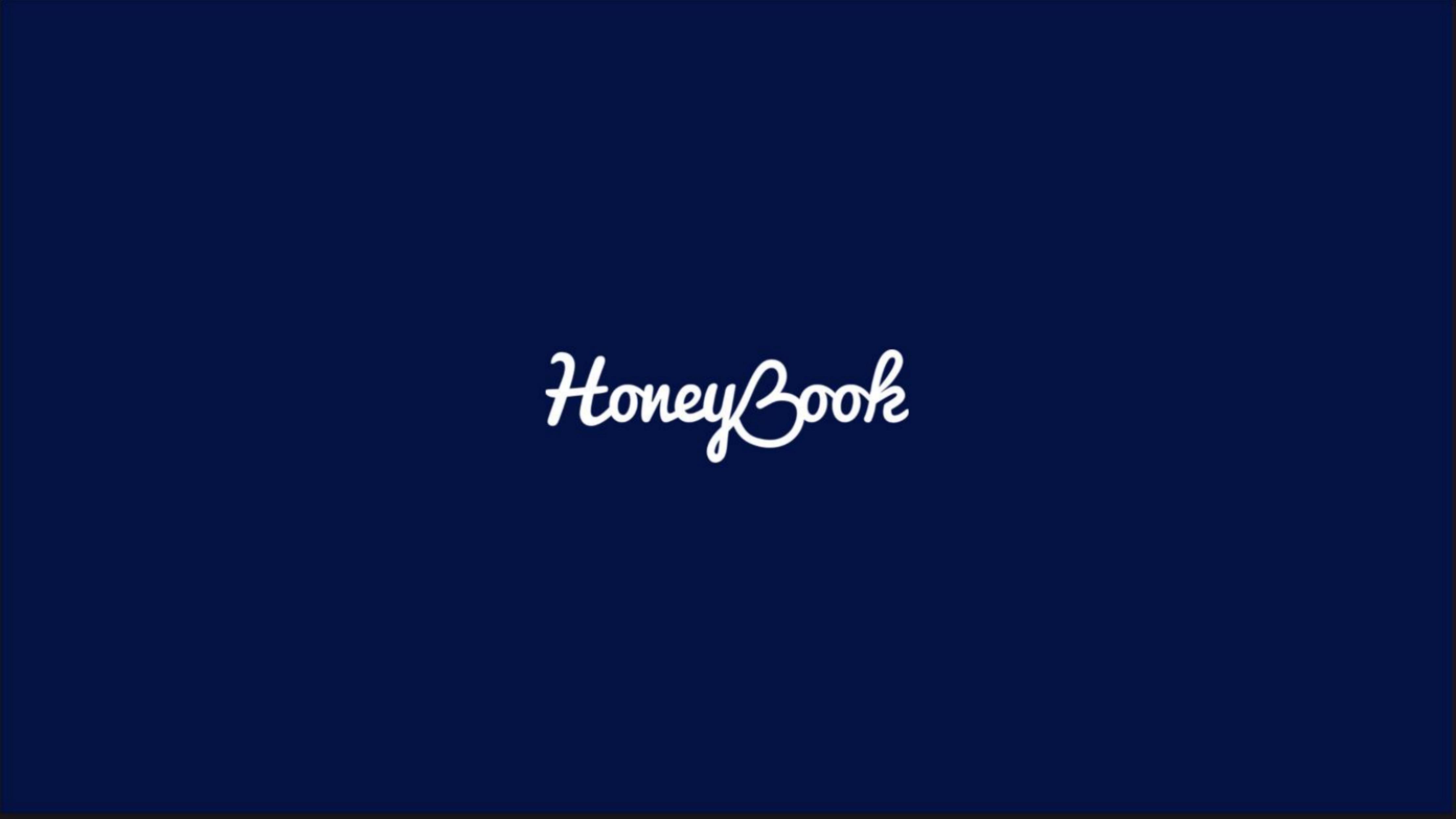 HoneyBook pitch deck cover