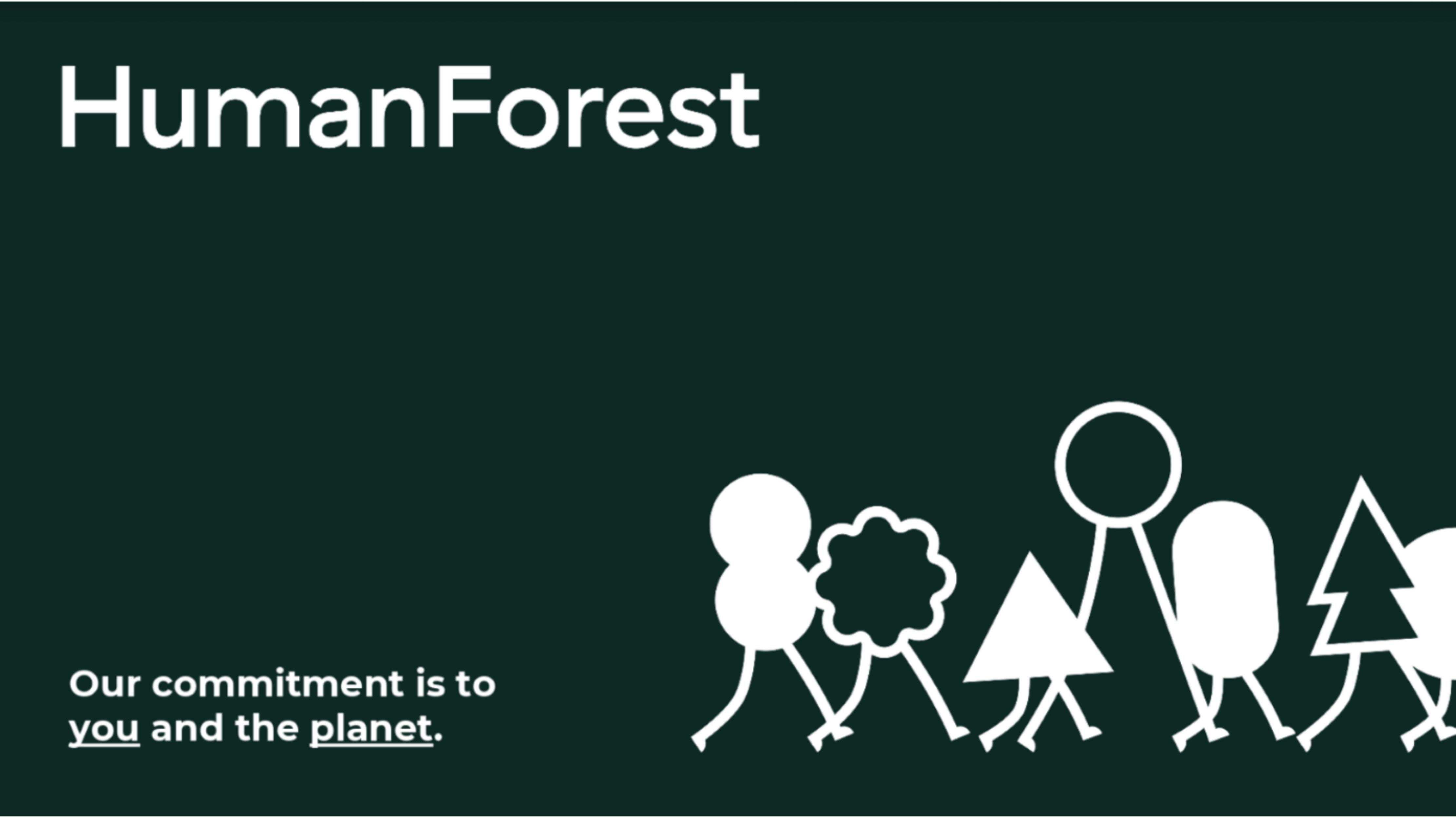 HumanForest pitch deck cover