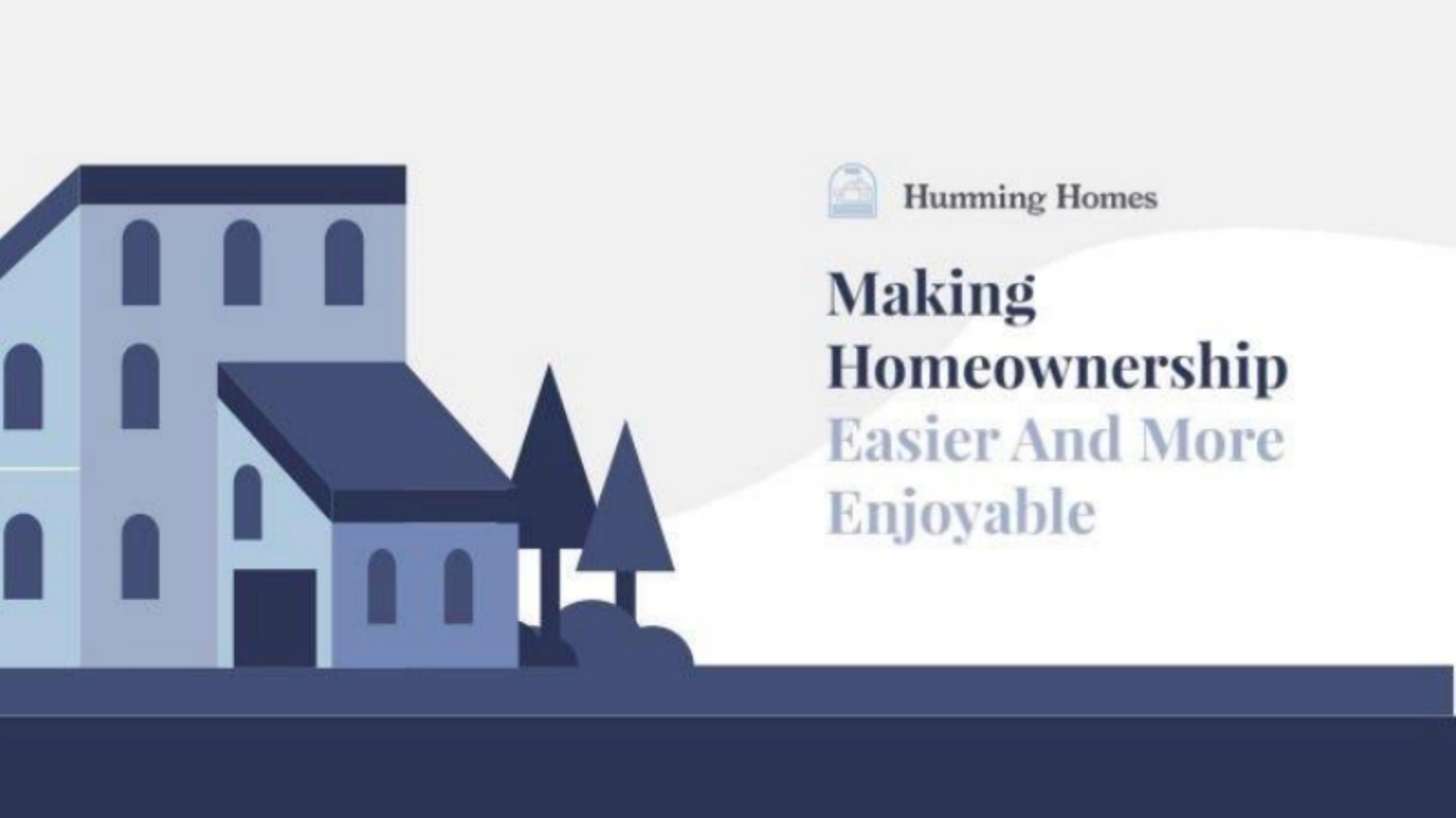 Humming Homes pitch deck cover