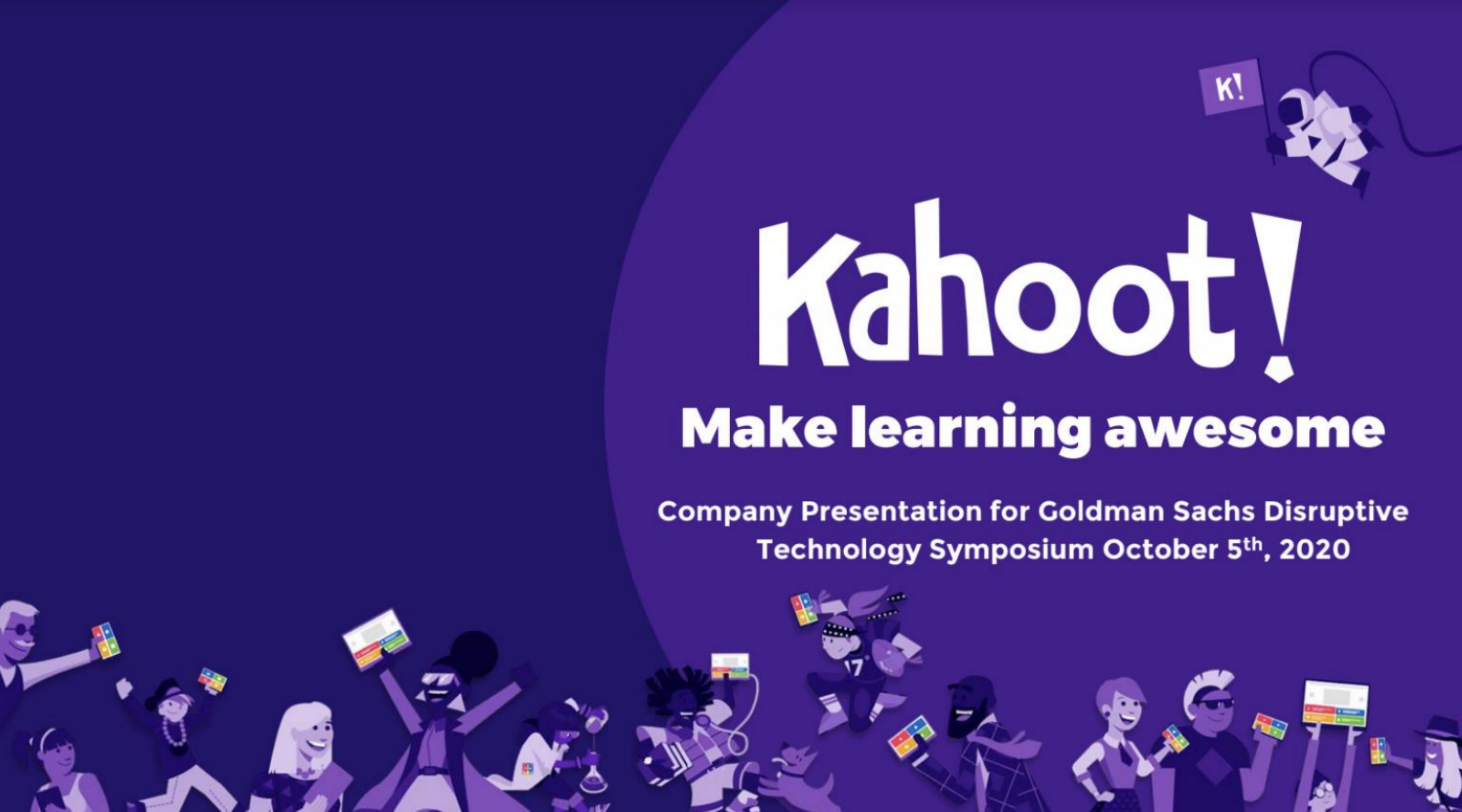 Kahoot pitch deck cover