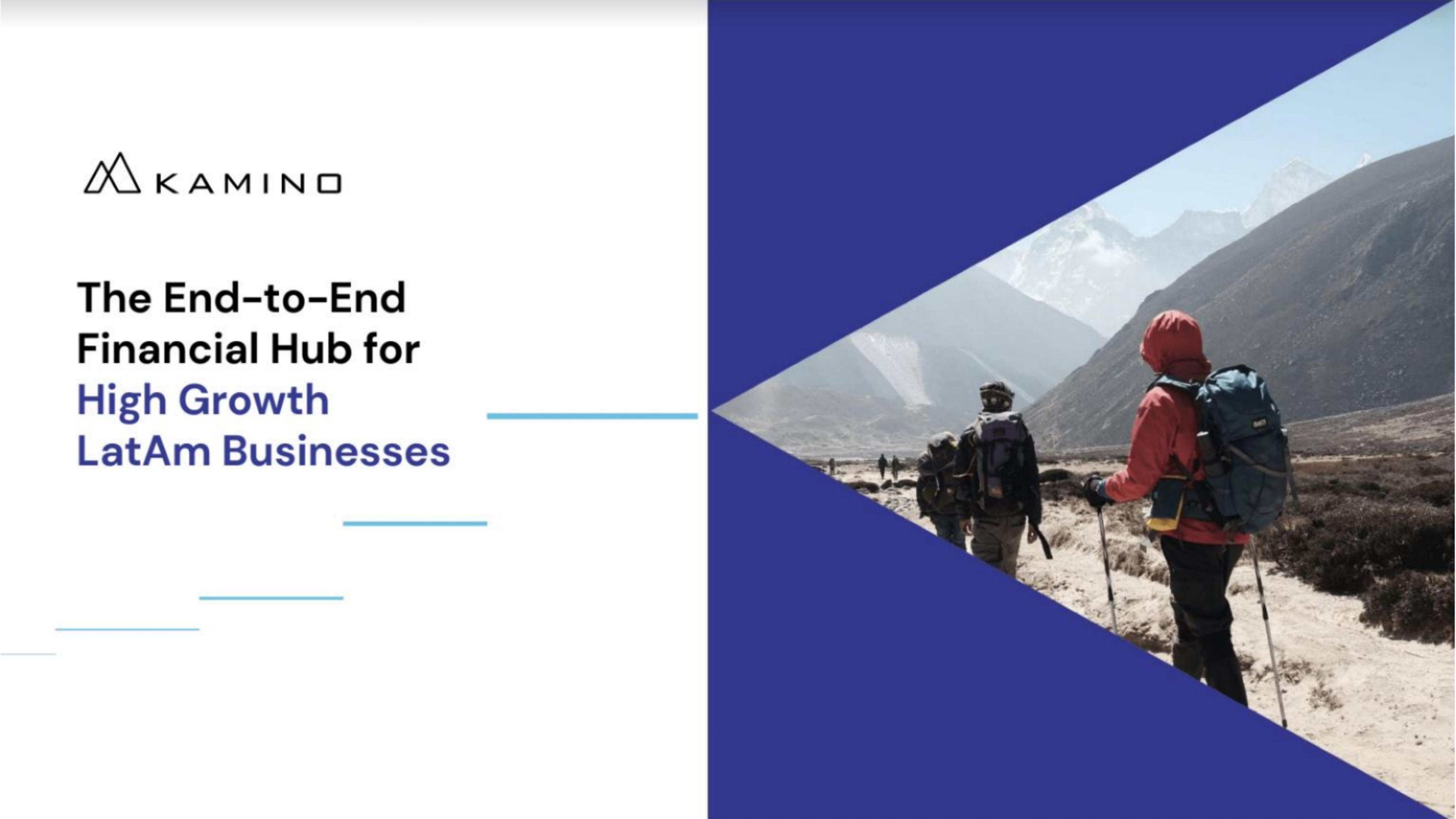 Kamino pitch deck cover