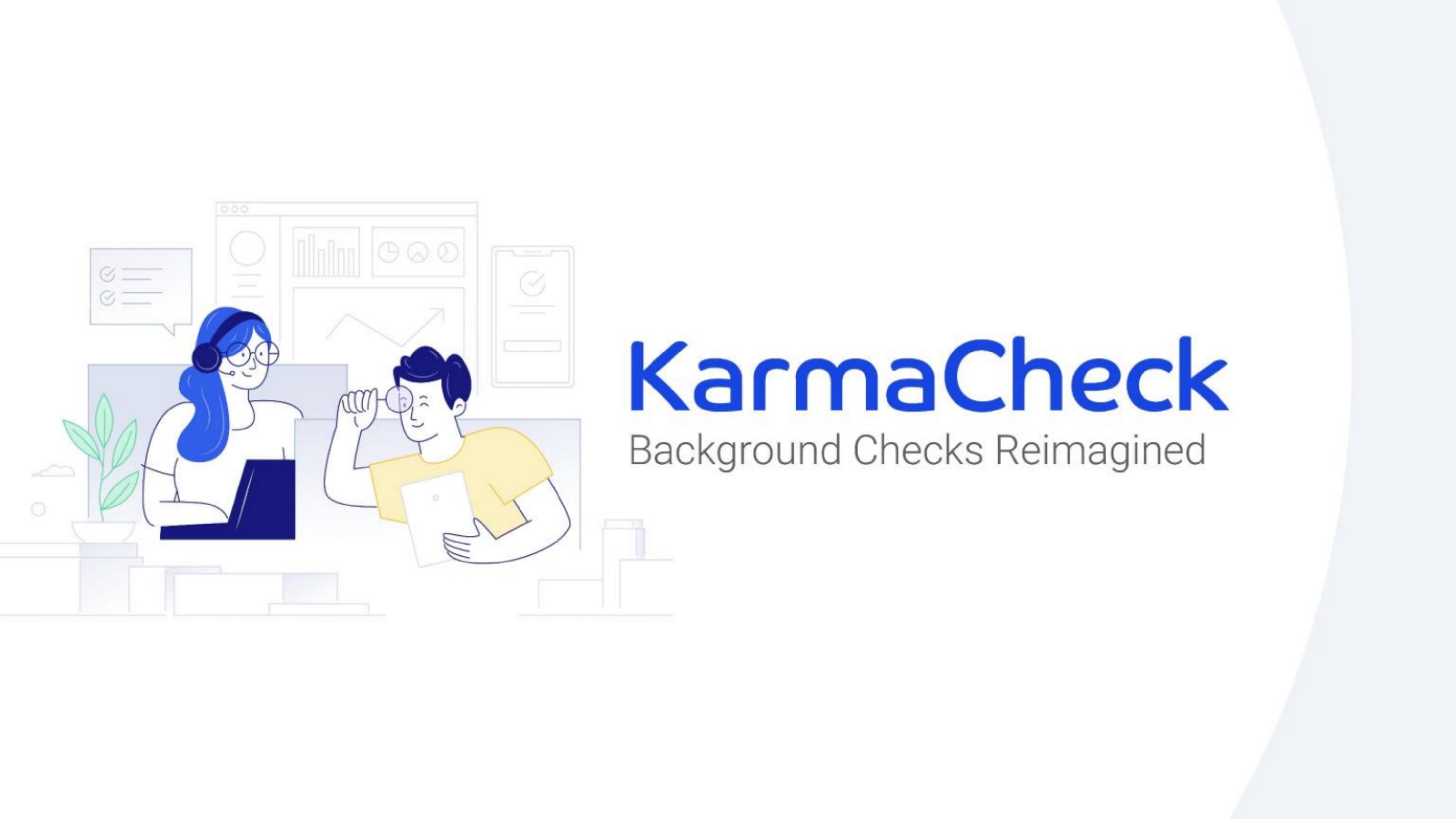 KarmaCheck pitch deck cover