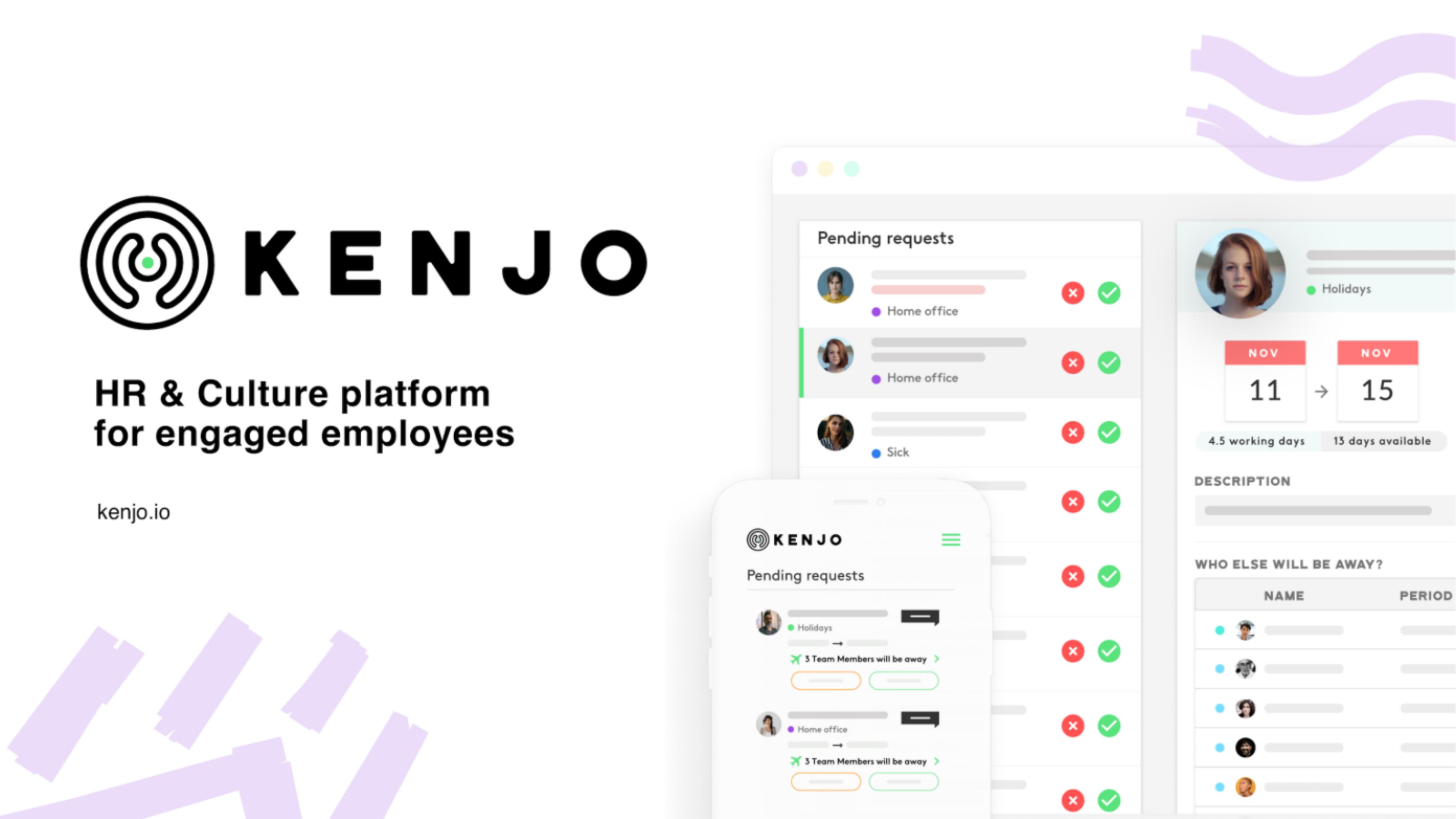 Kenjo pitch deck cover