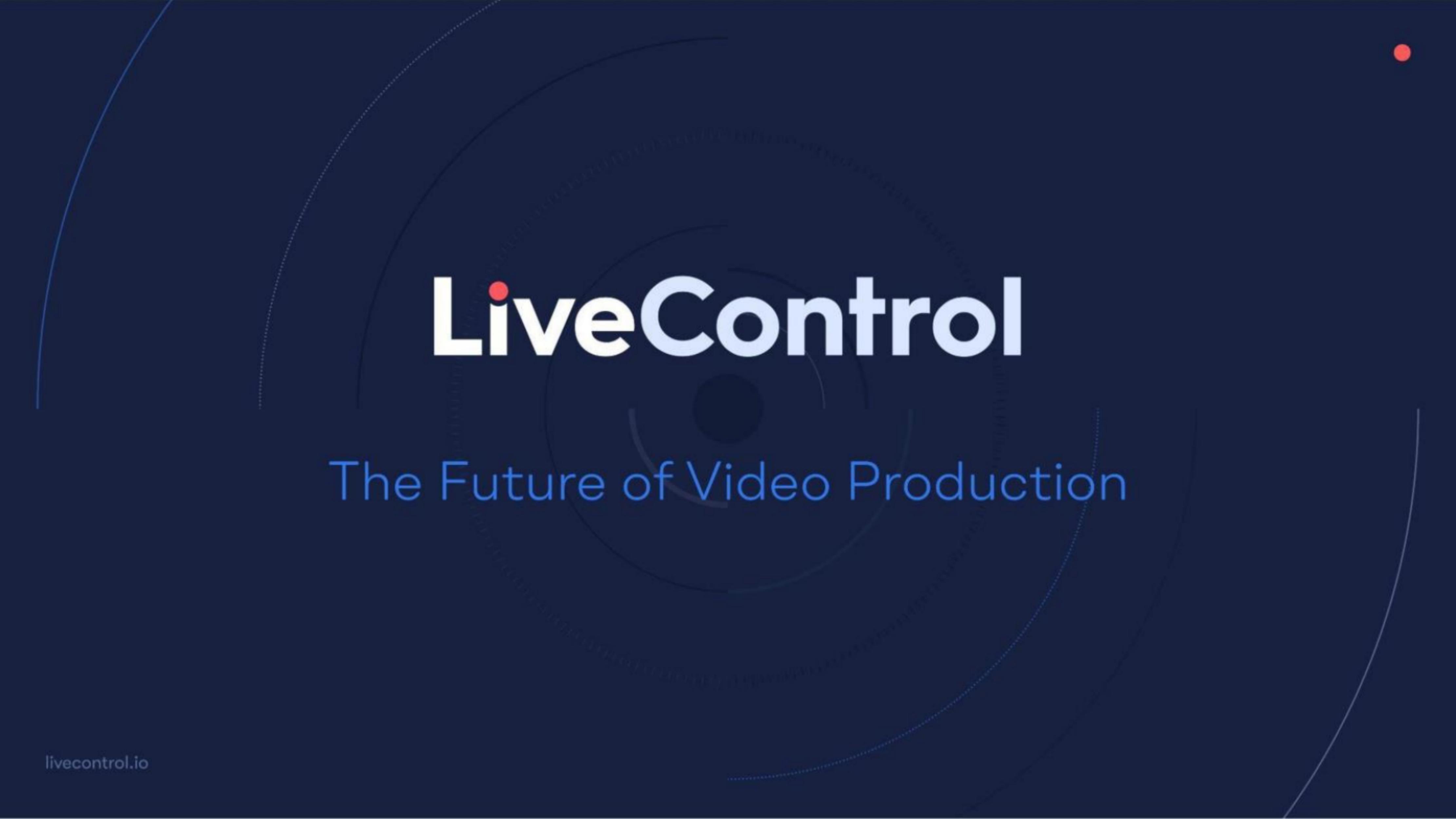 LiveControl pitch deck cover