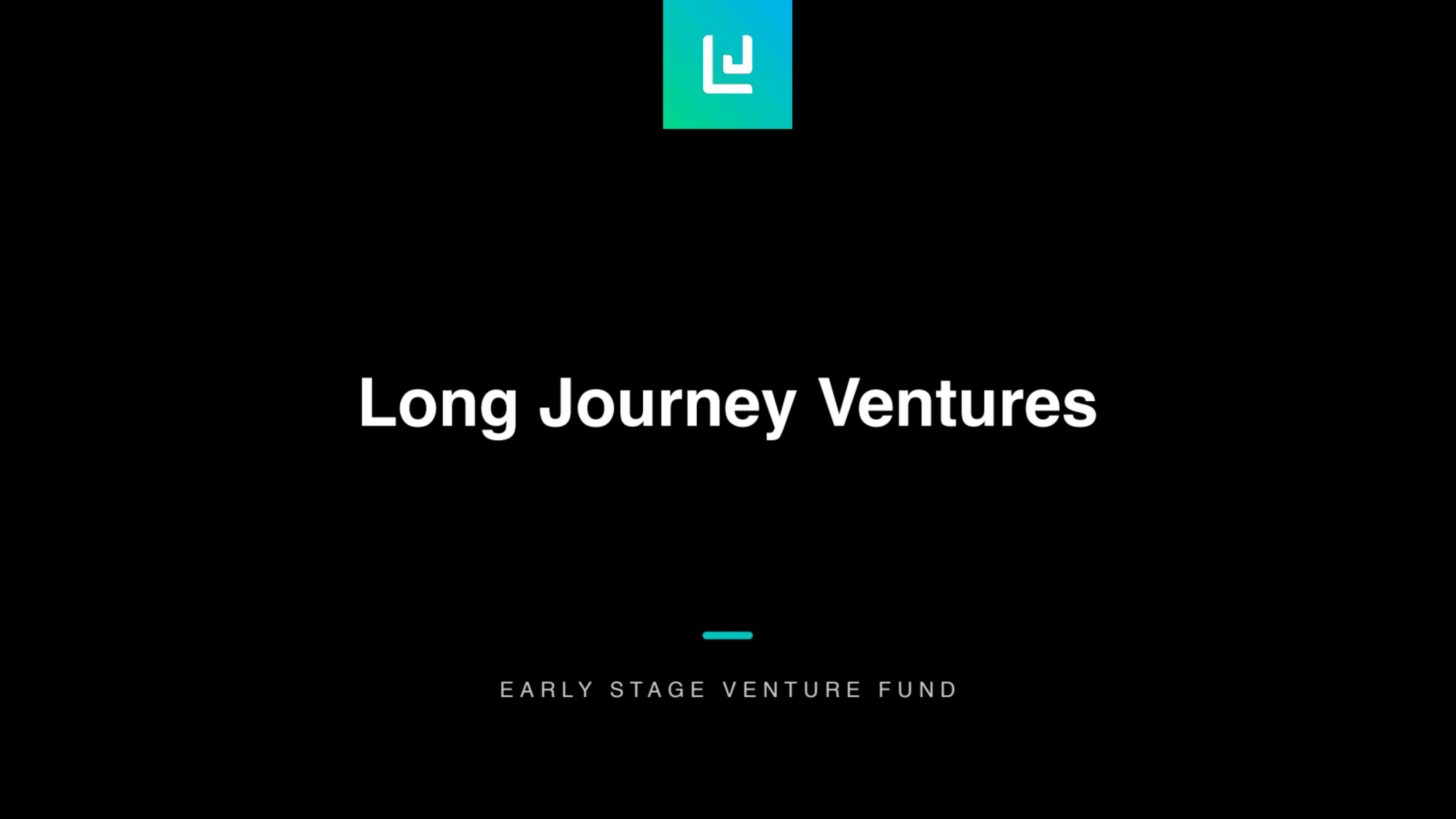 Long Journey Ventures Fund I pitch deck cover