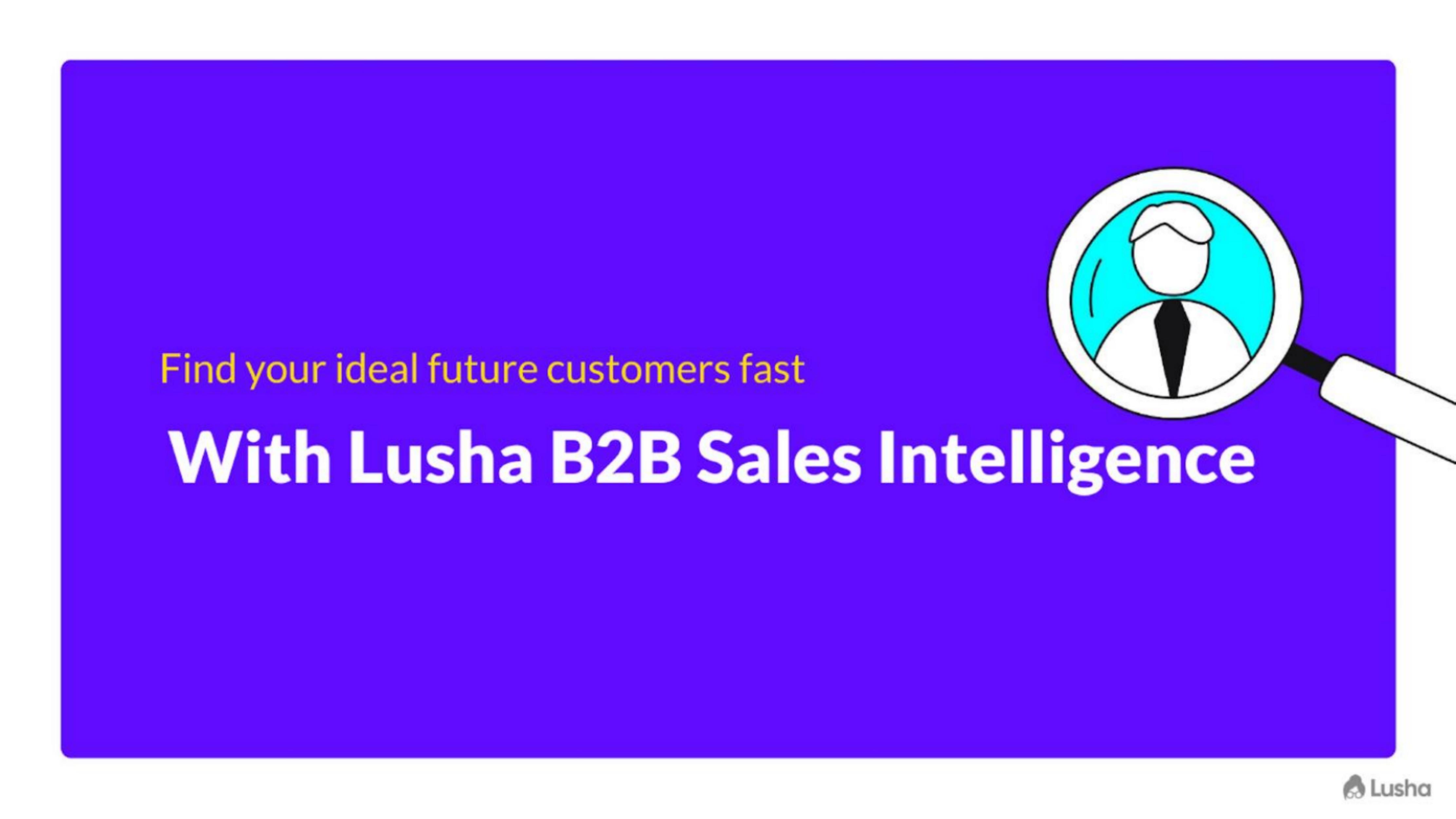Lusha pitch deck cover