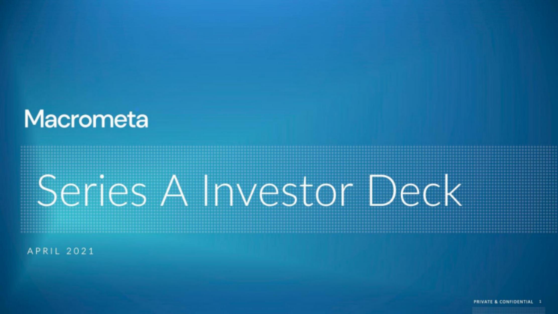Macrometa pitch deck cover