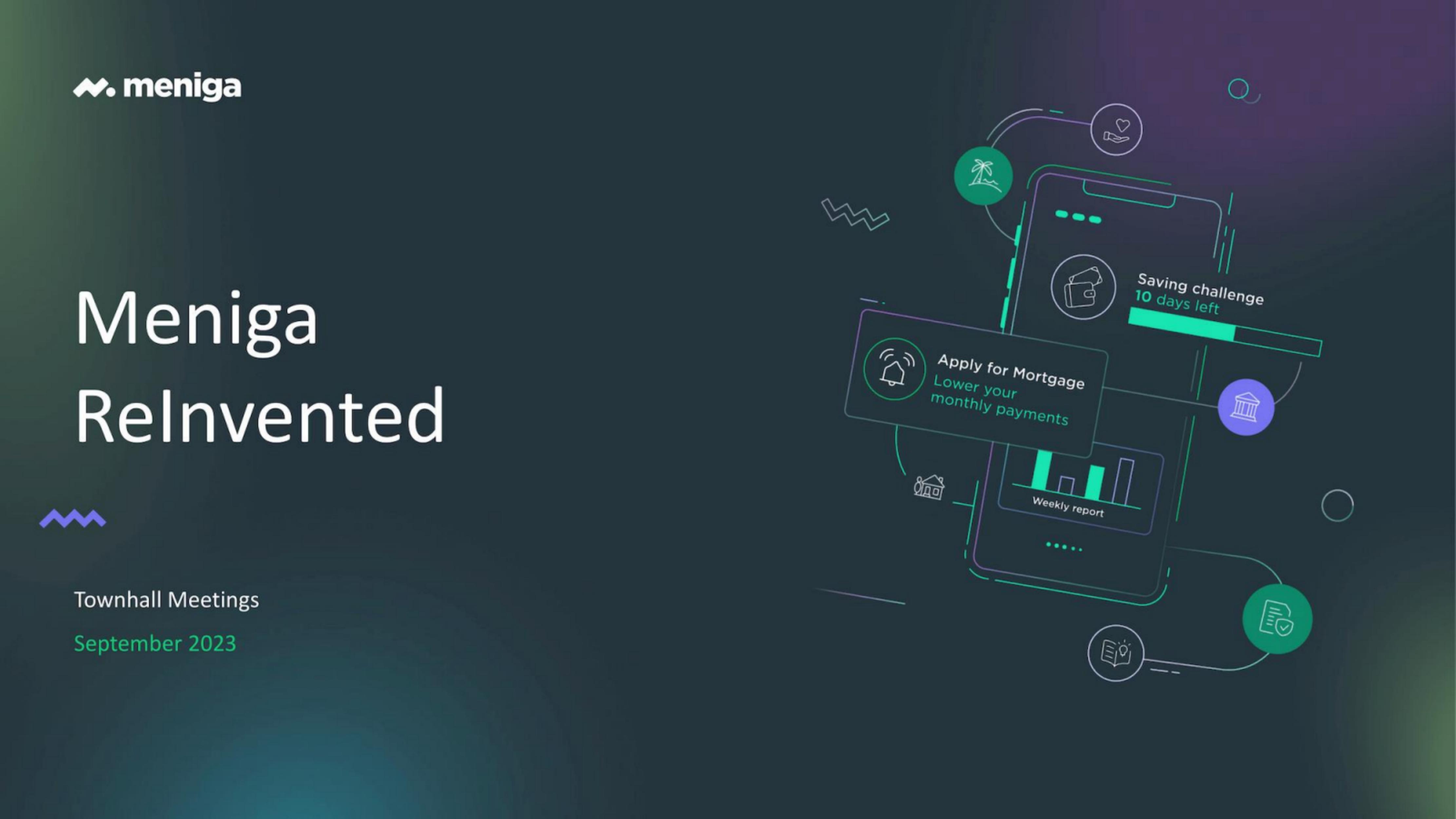 Meniga pitch deck cover