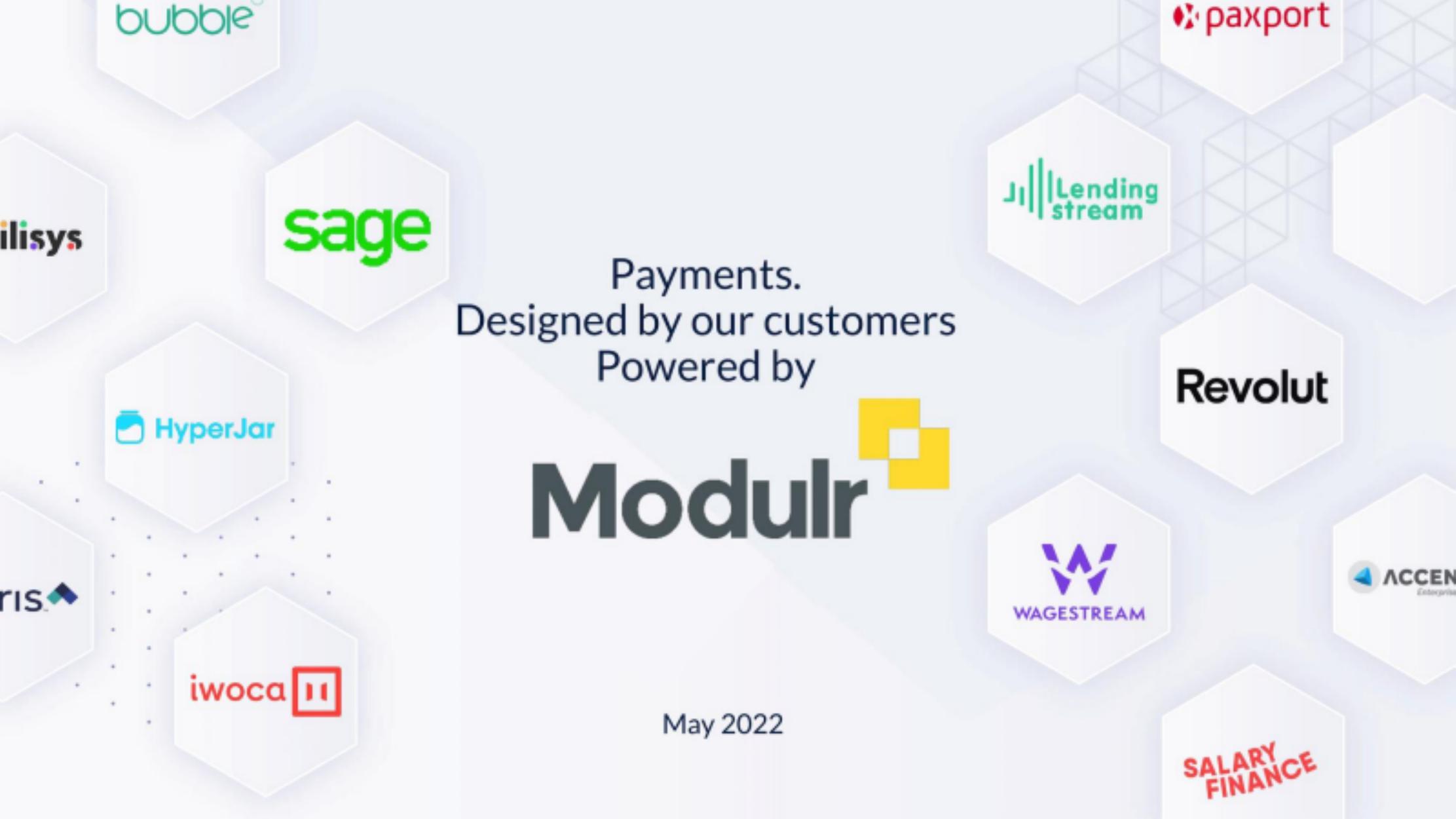 Modulr pitch deck cover