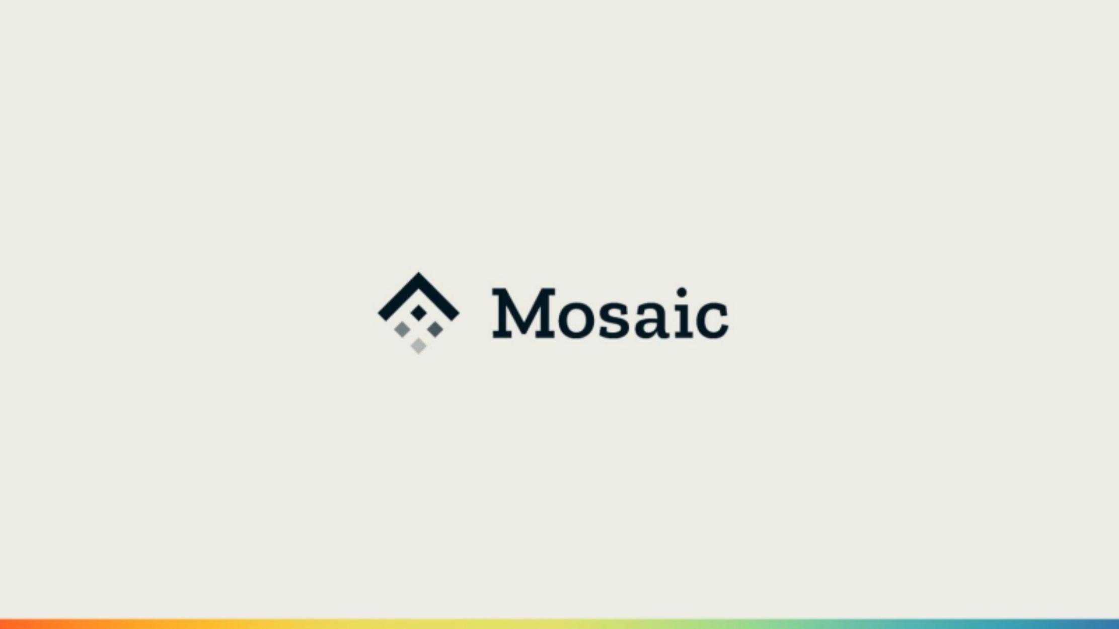 Mosaic pitch deck cover